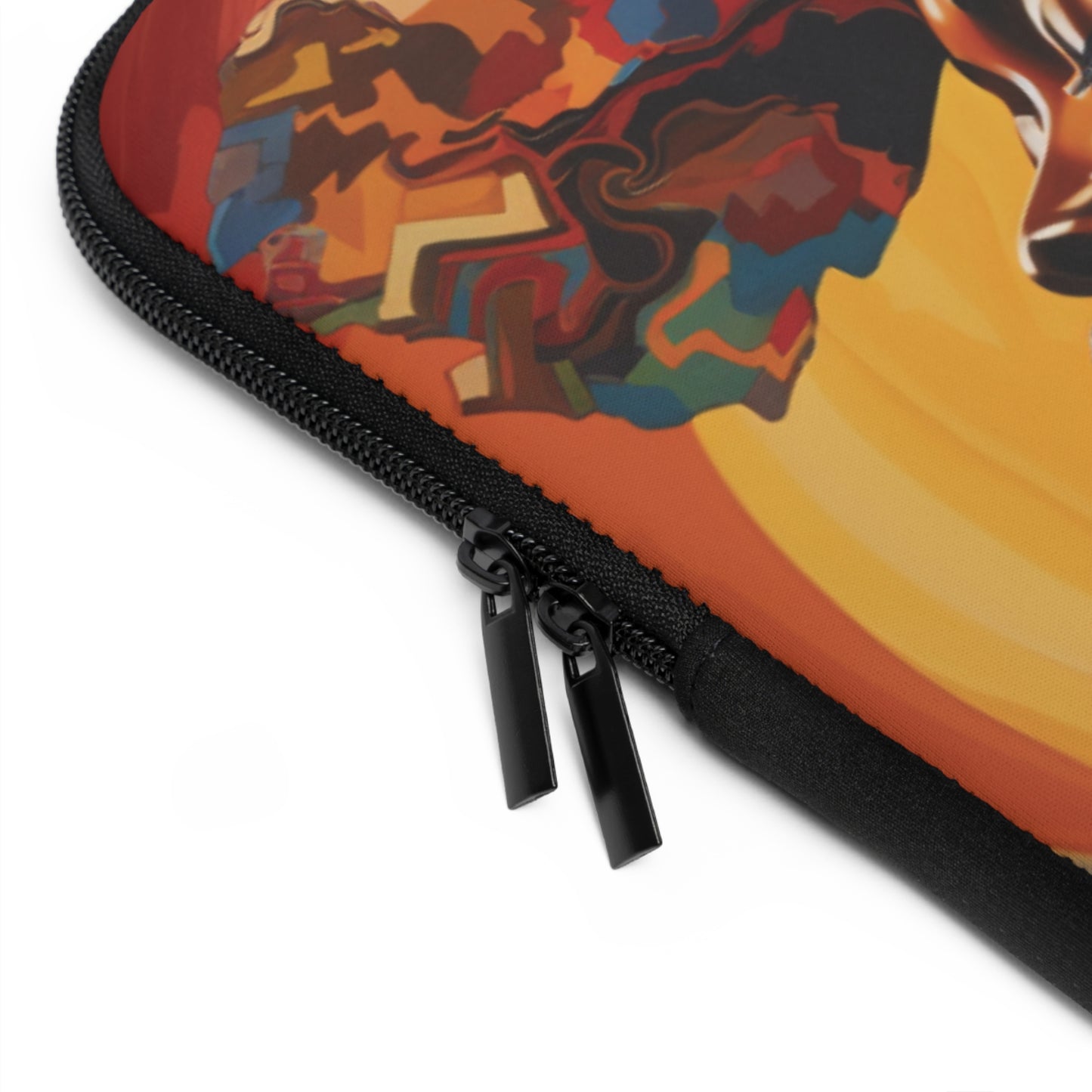 Colorful Black Woman Mane Laptop Sleeve