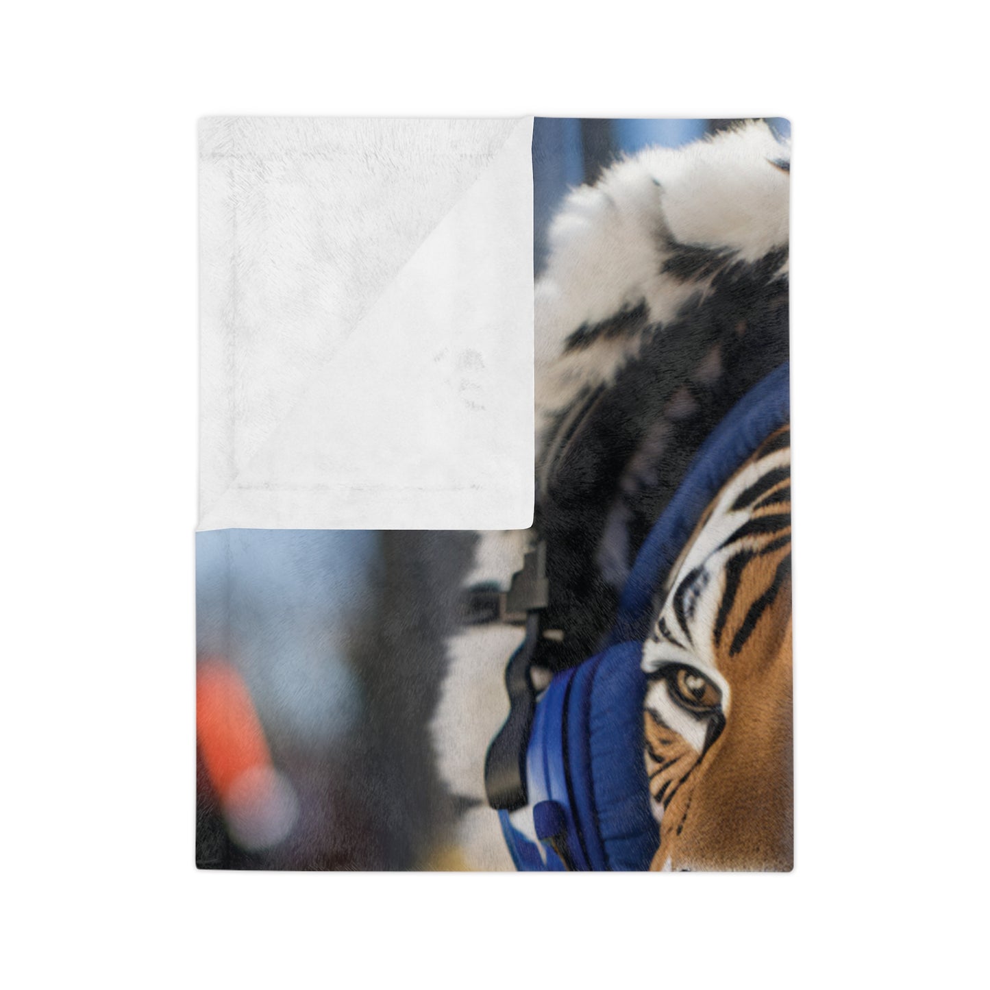 Chillin' Tiger Velveteen Minky Blanket