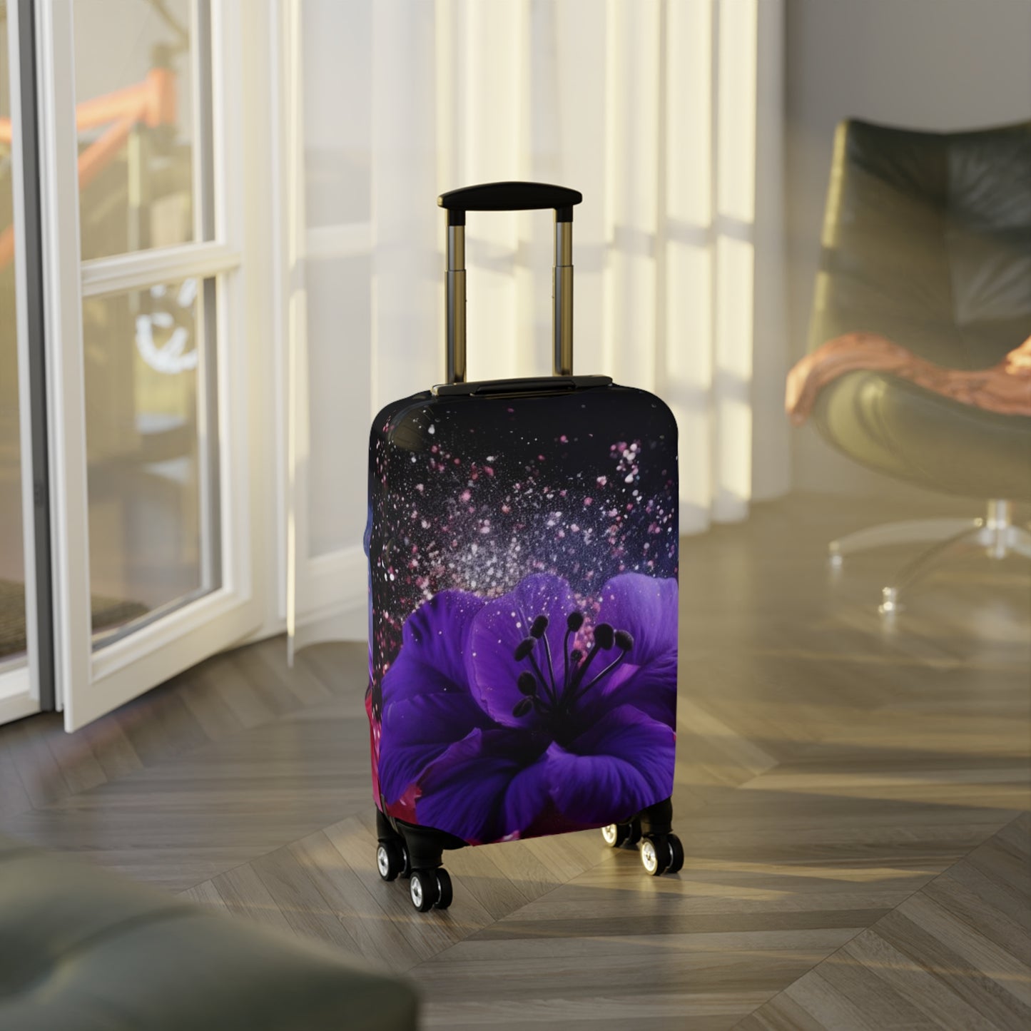 Violets Luggage Cover