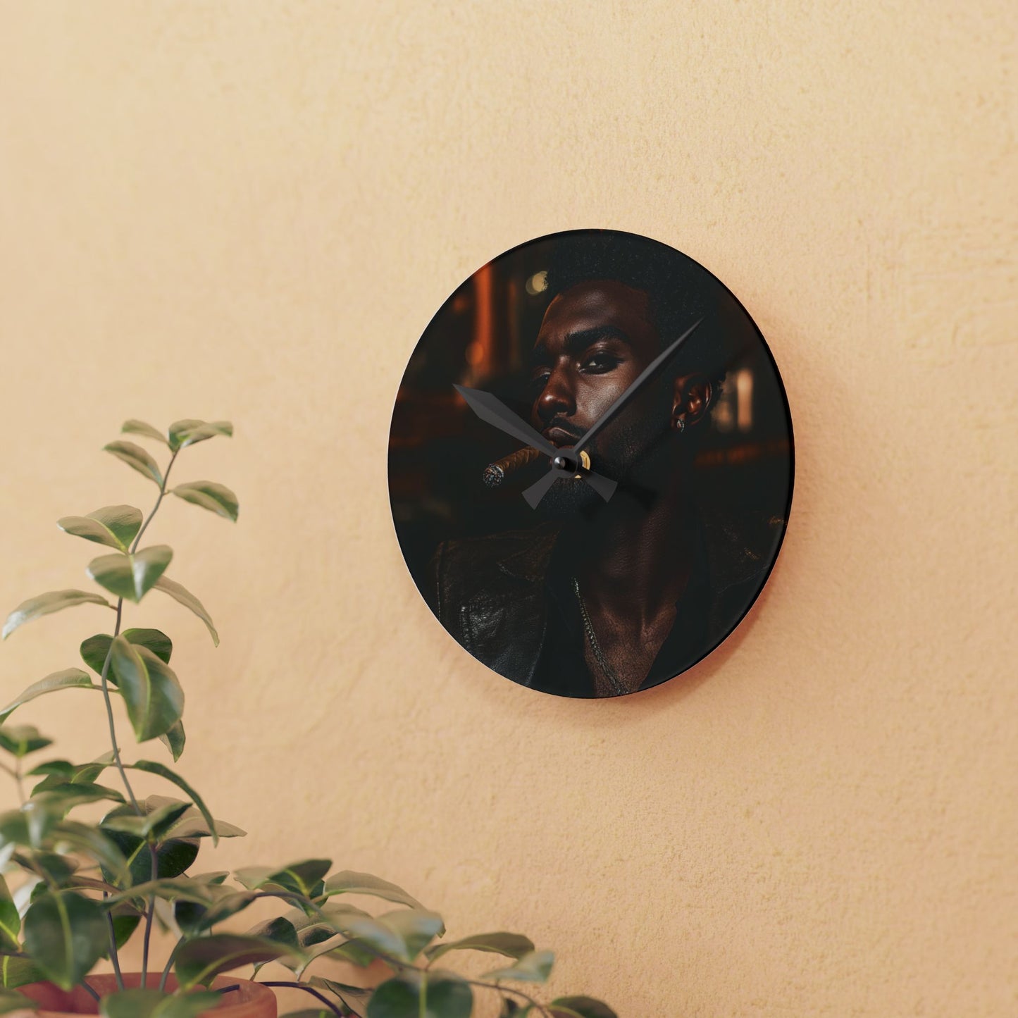 PSSITA Gentleman Acrylic Wall Clock