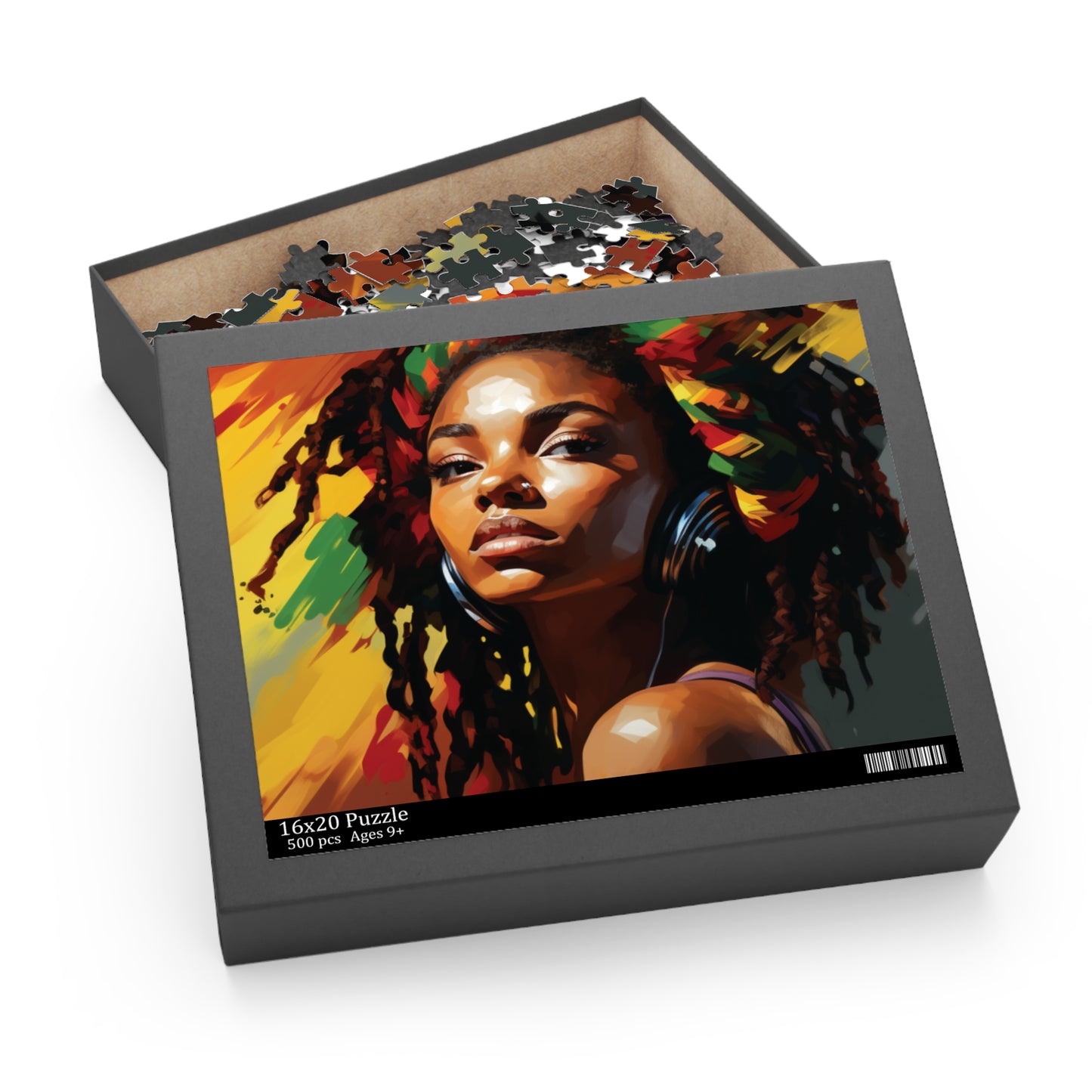 Beautiful Black Rasta Woman Puzzle (120, 252, 500-Piece) - #1