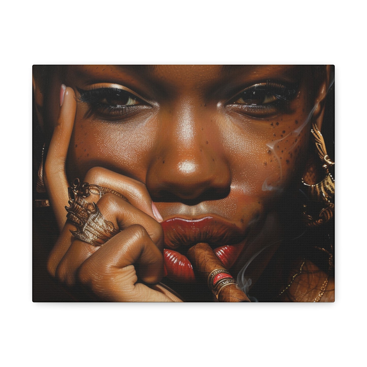 Cigar Diva Canvas Wrap
