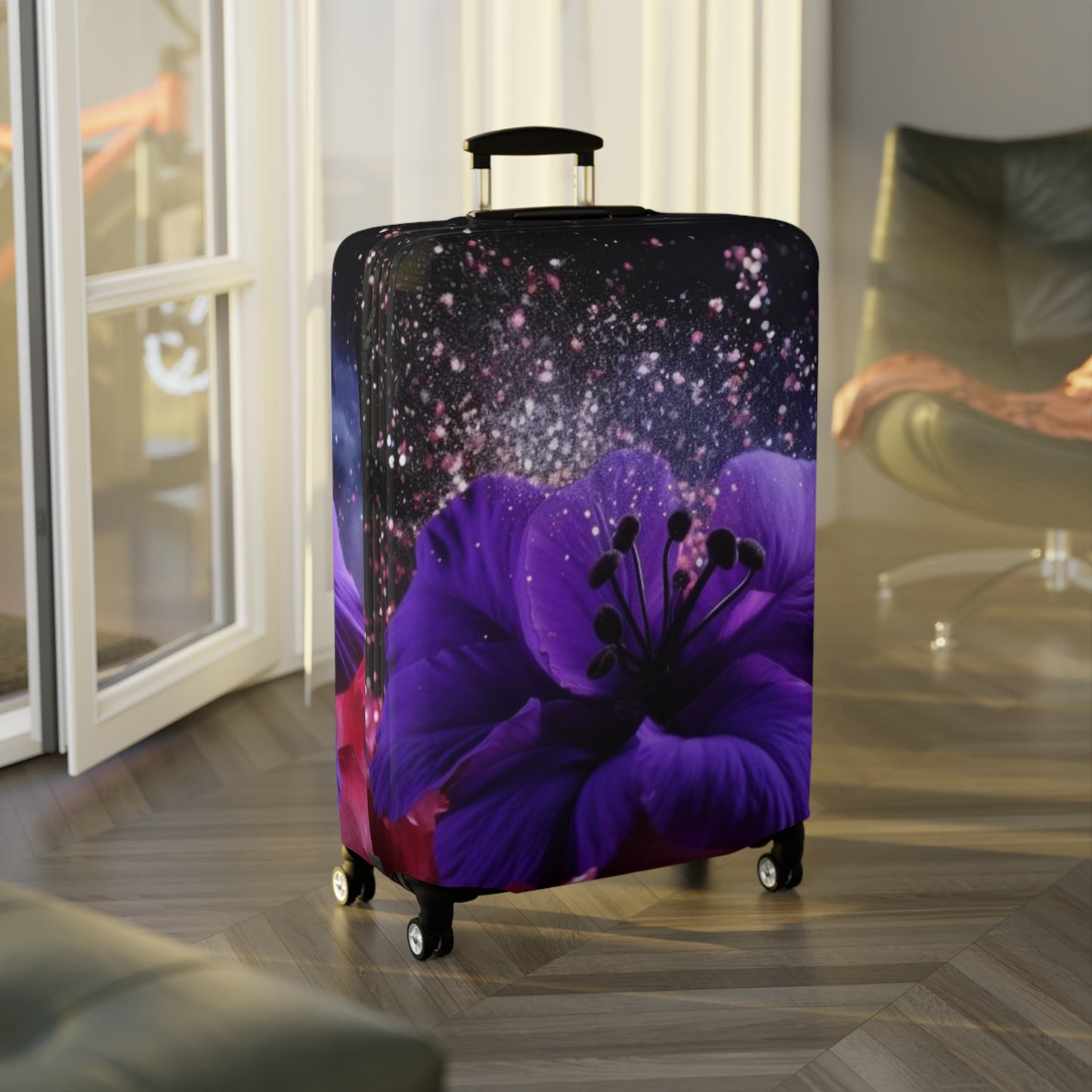 Violets Luggage Cover
