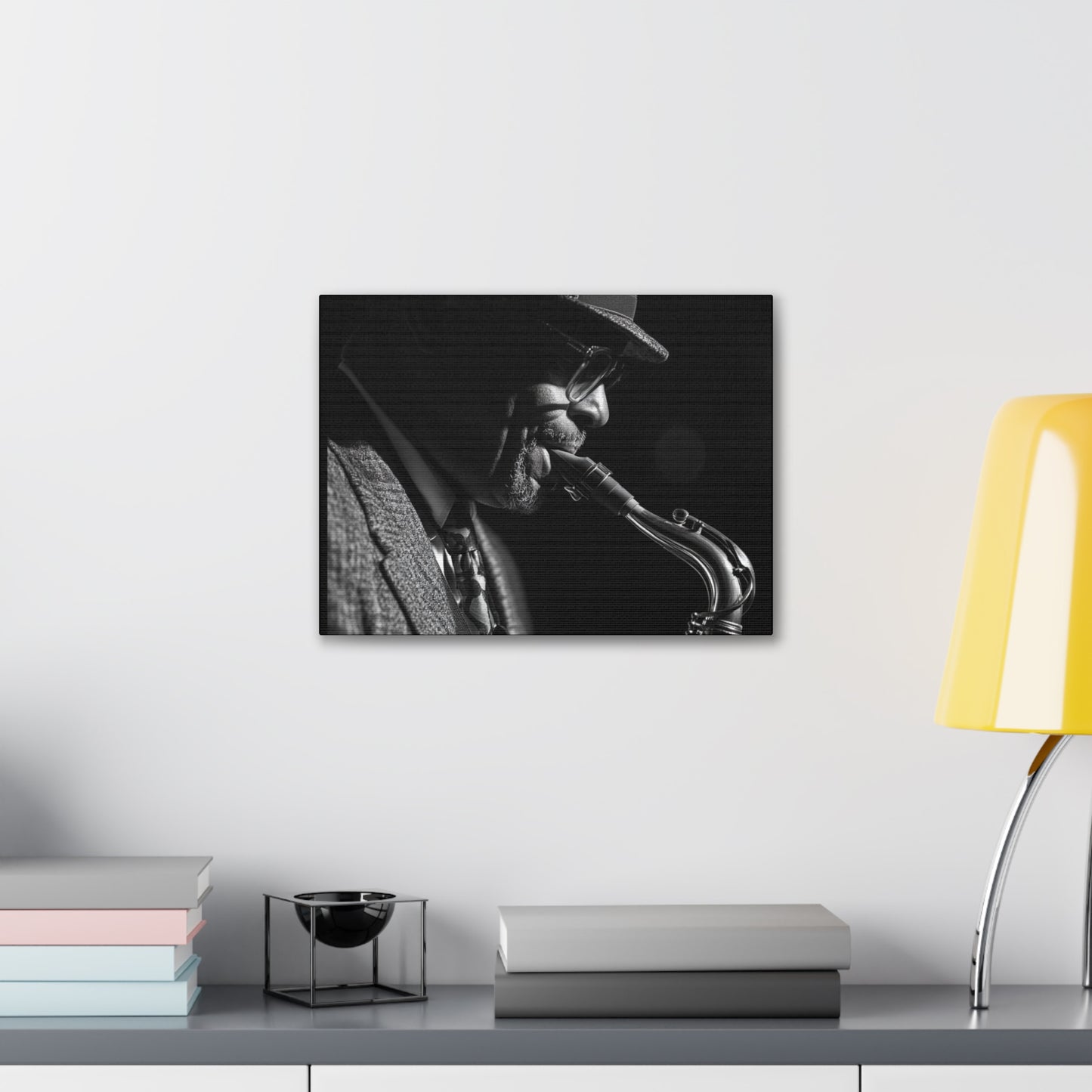 Soulful Sax Man Canvas Wrap