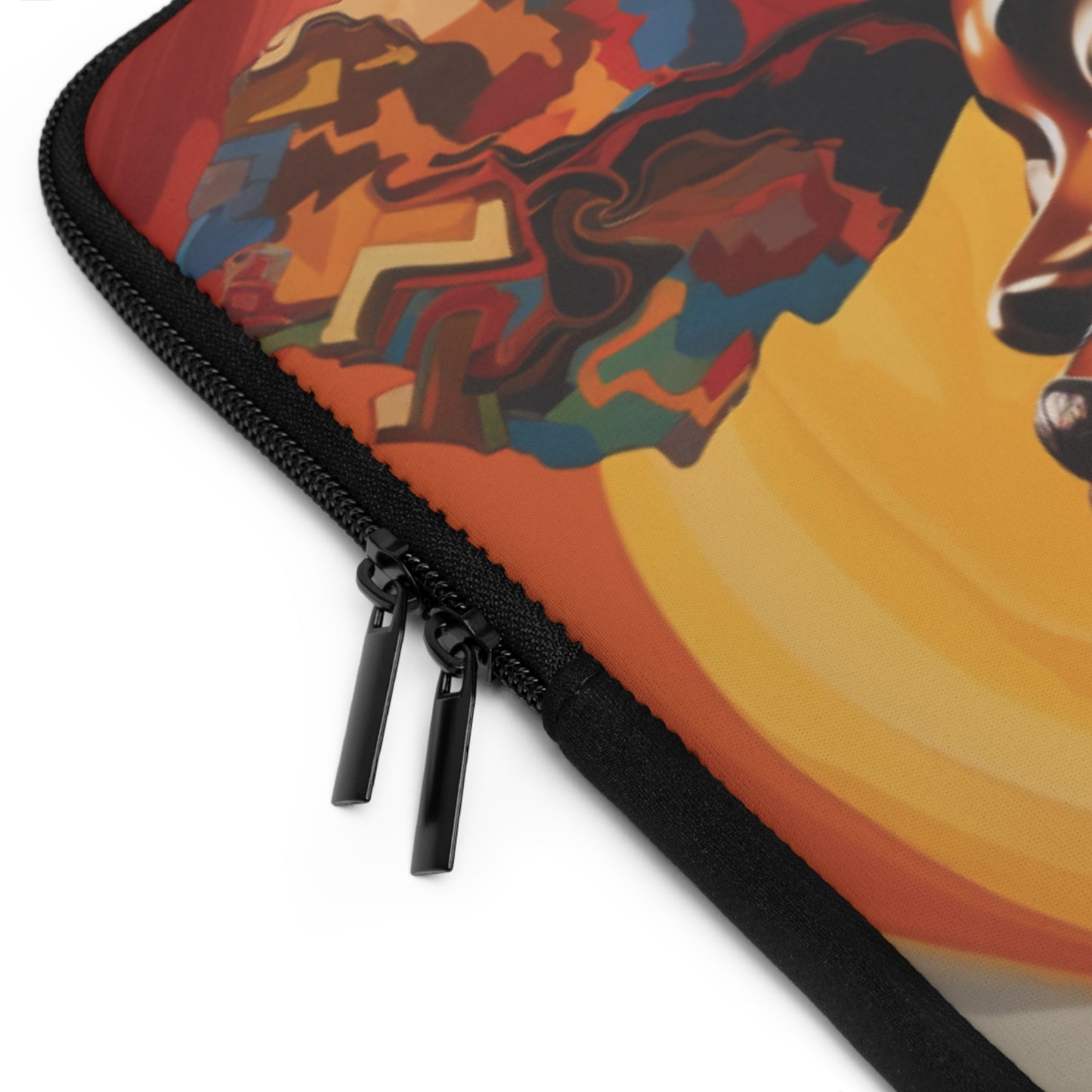 Colorful Black Woman Mane Laptop Sleeve