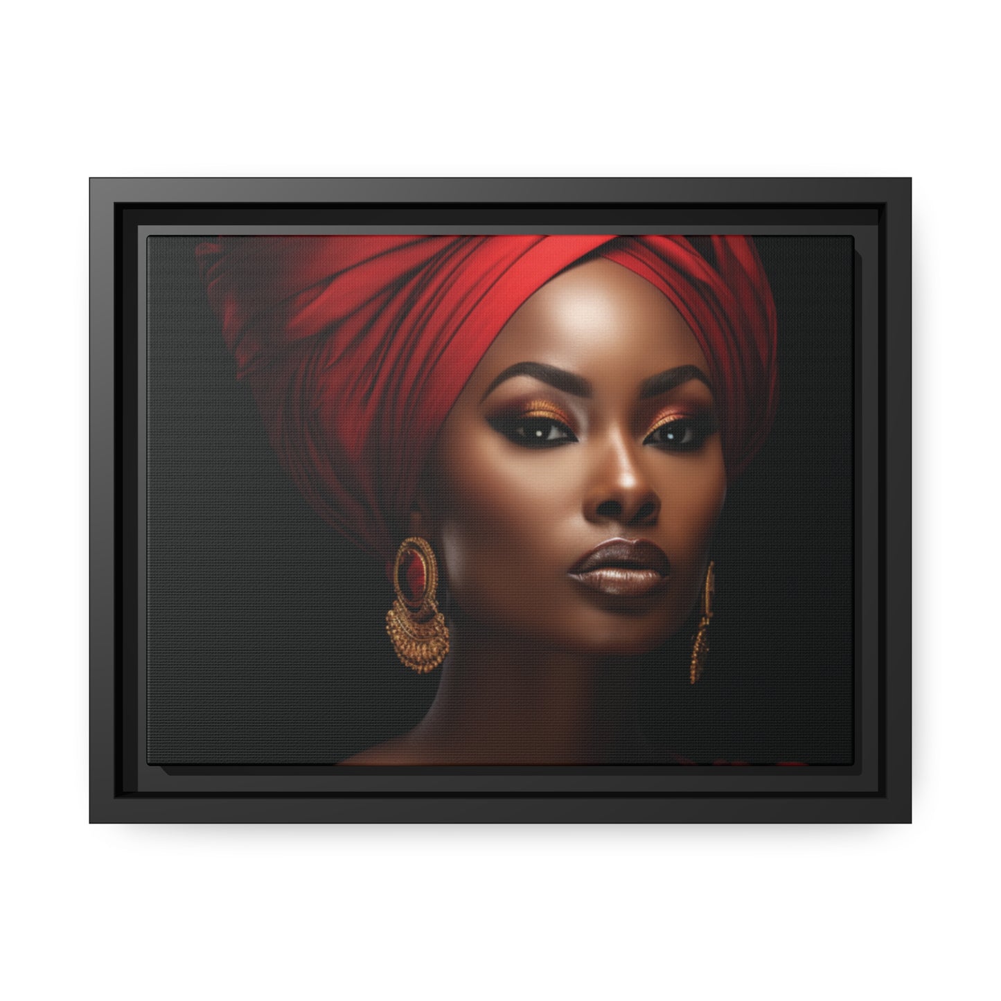 Courageous Queen Canvas With Black Frame