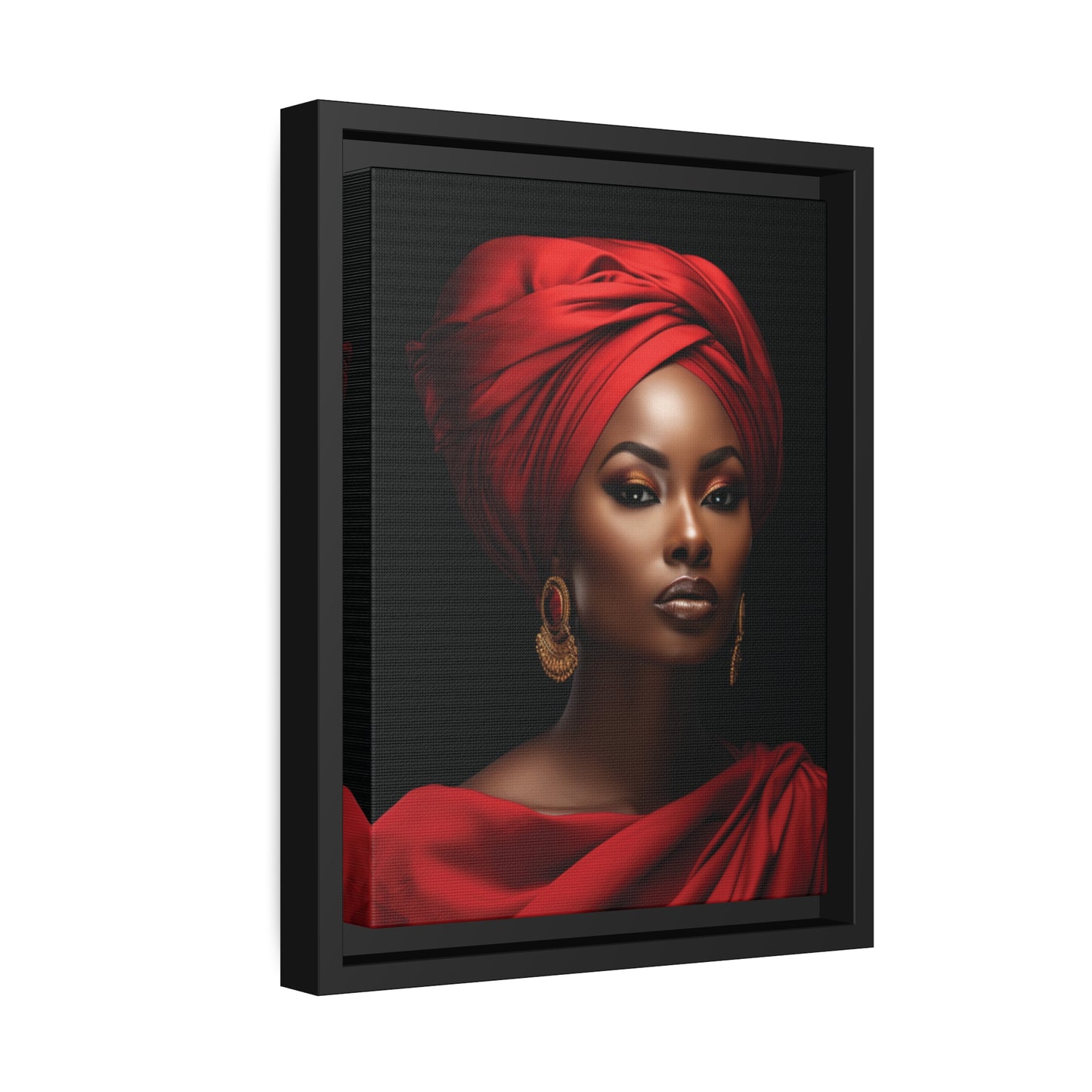 Courageous Queen Canvas With Black Frame