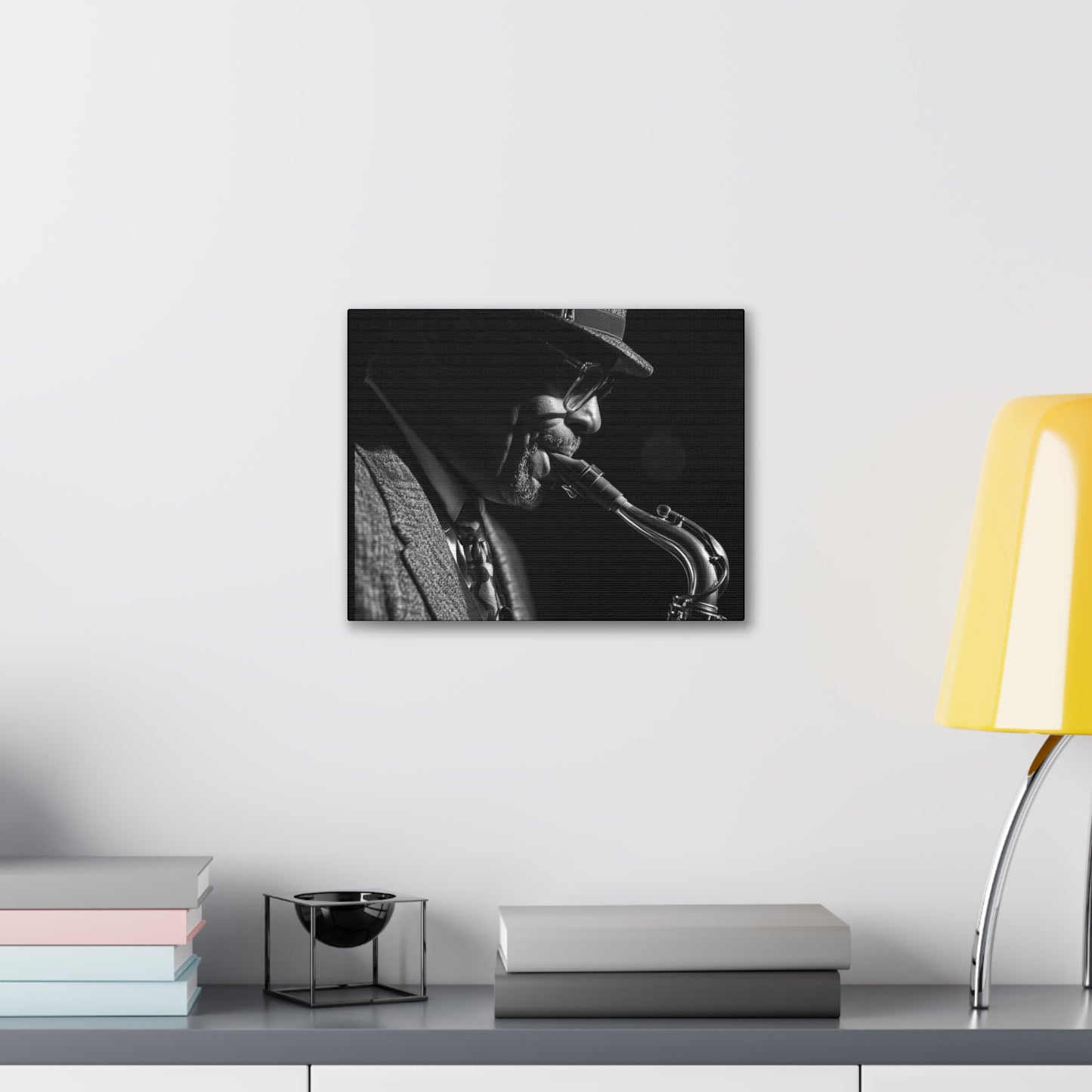 Soulful Sax Man Canvas Wrap