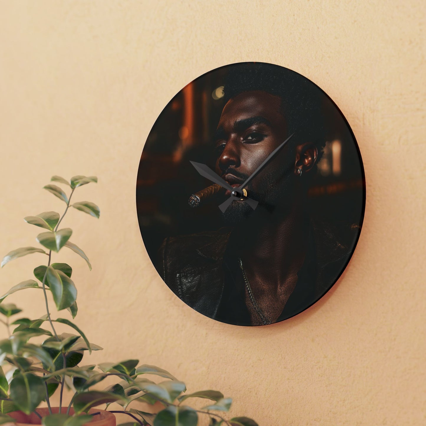 PSSITA Gentleman Acrylic Wall Clock