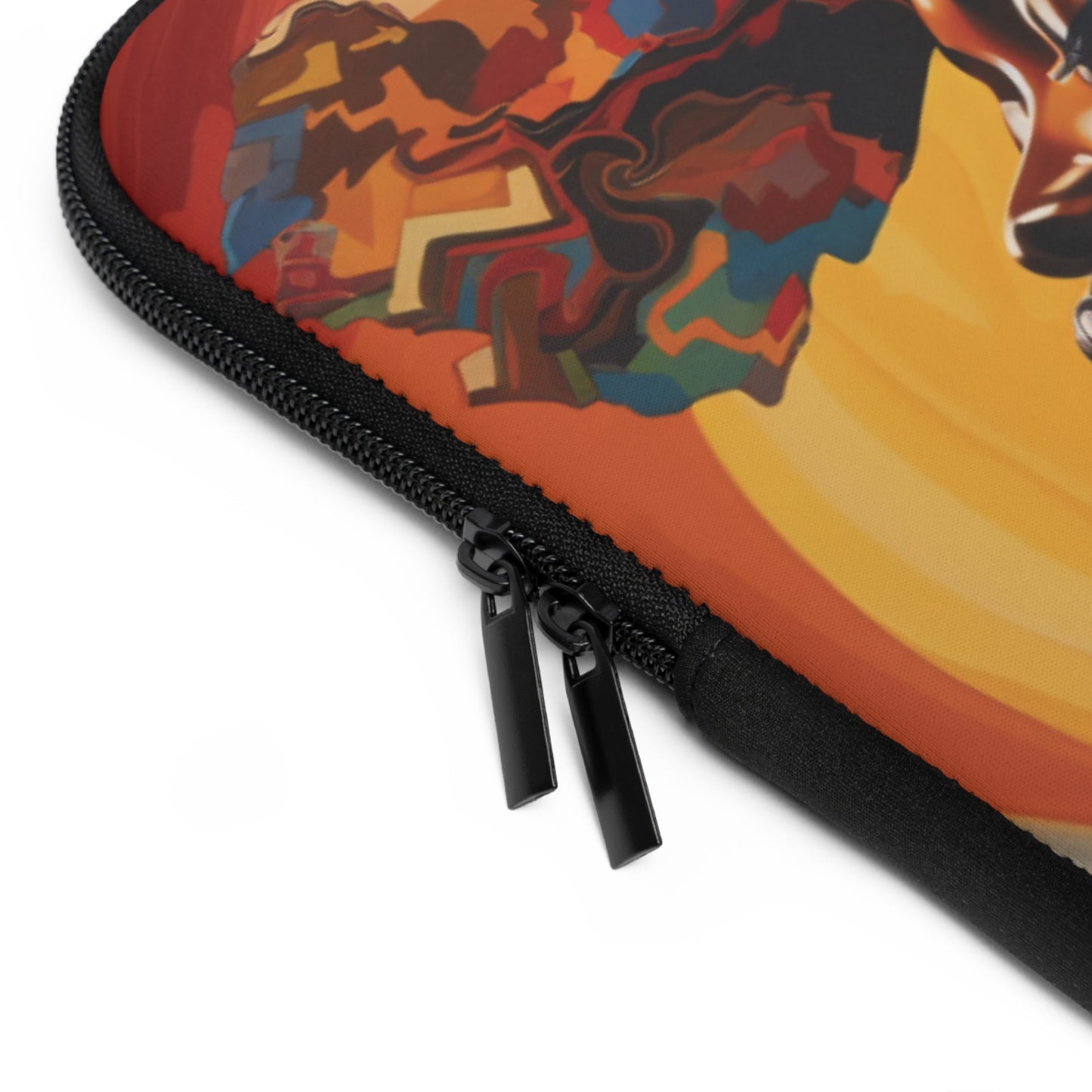 Colorful Black Woman Mane Laptop Sleeve