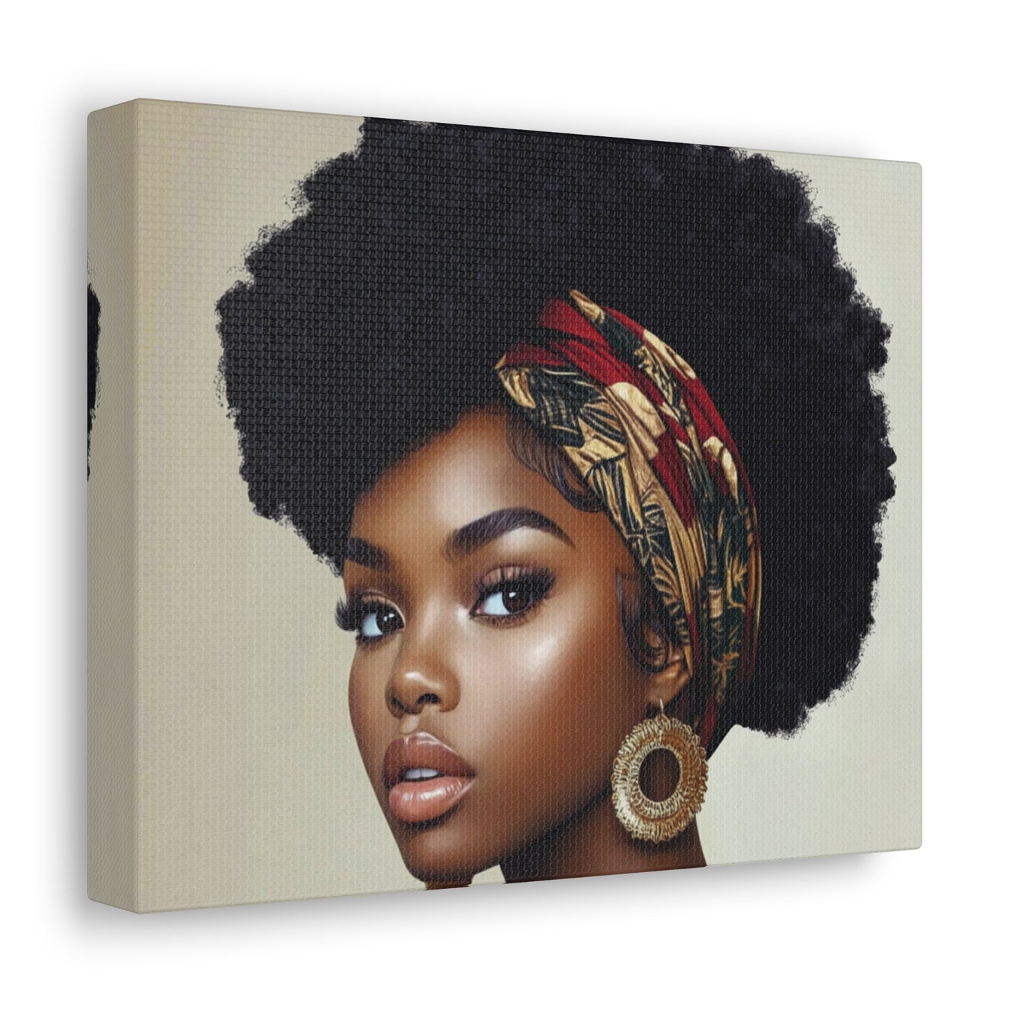 Colorful Scarf Diva Canvas Wrap