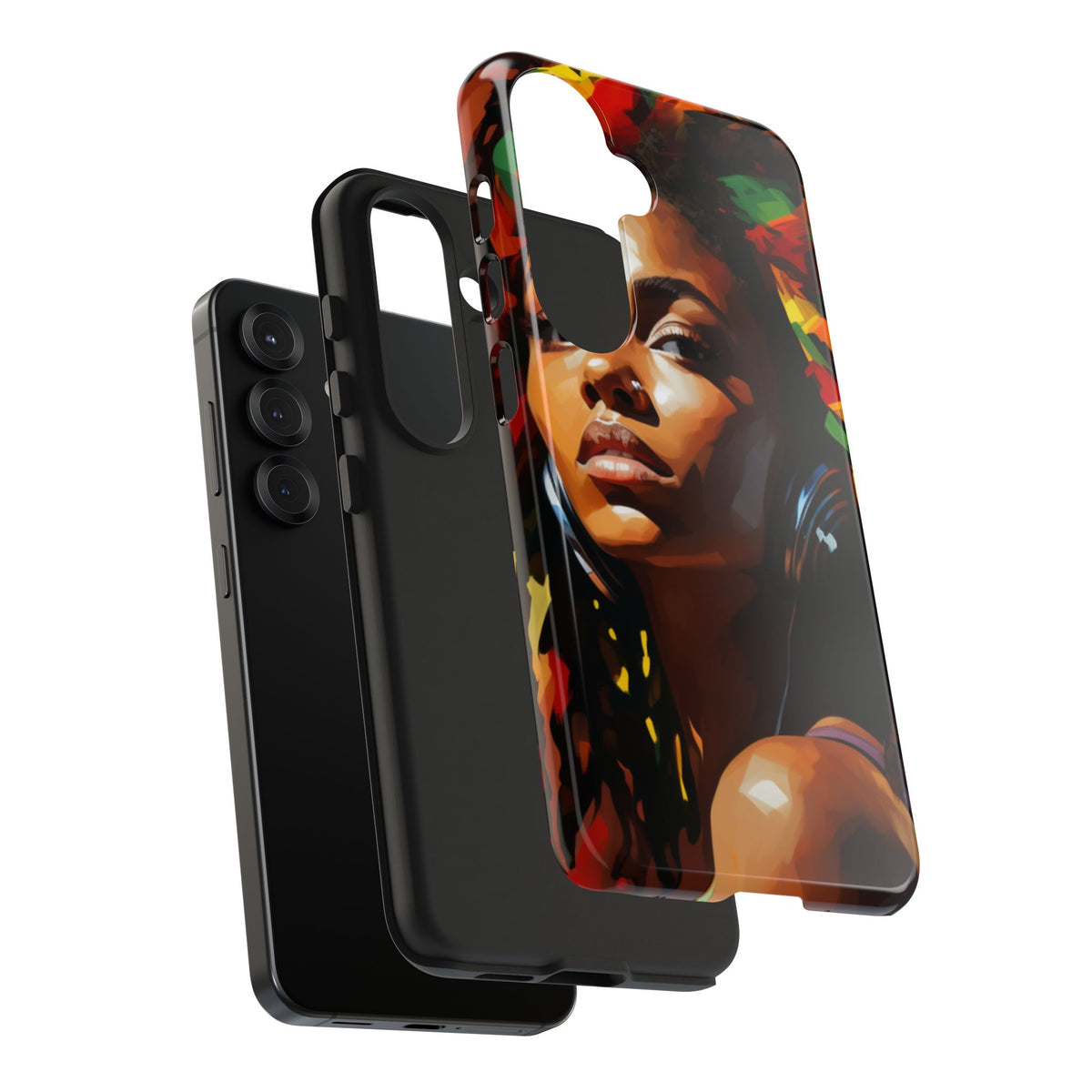 Beautiful Black Rasta Diva Tough Phone Case