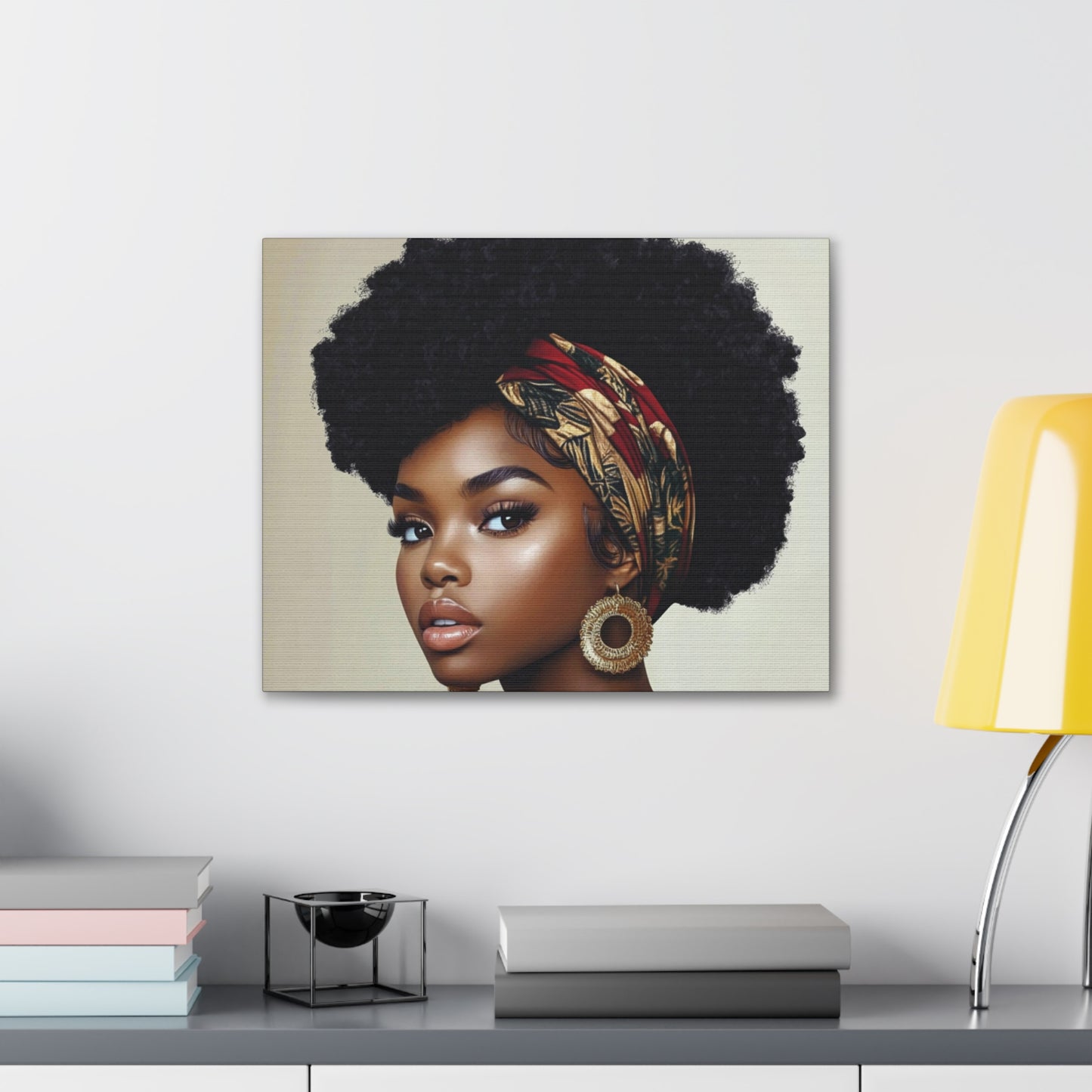 Colorful Scarf Diva Canvas Wrap