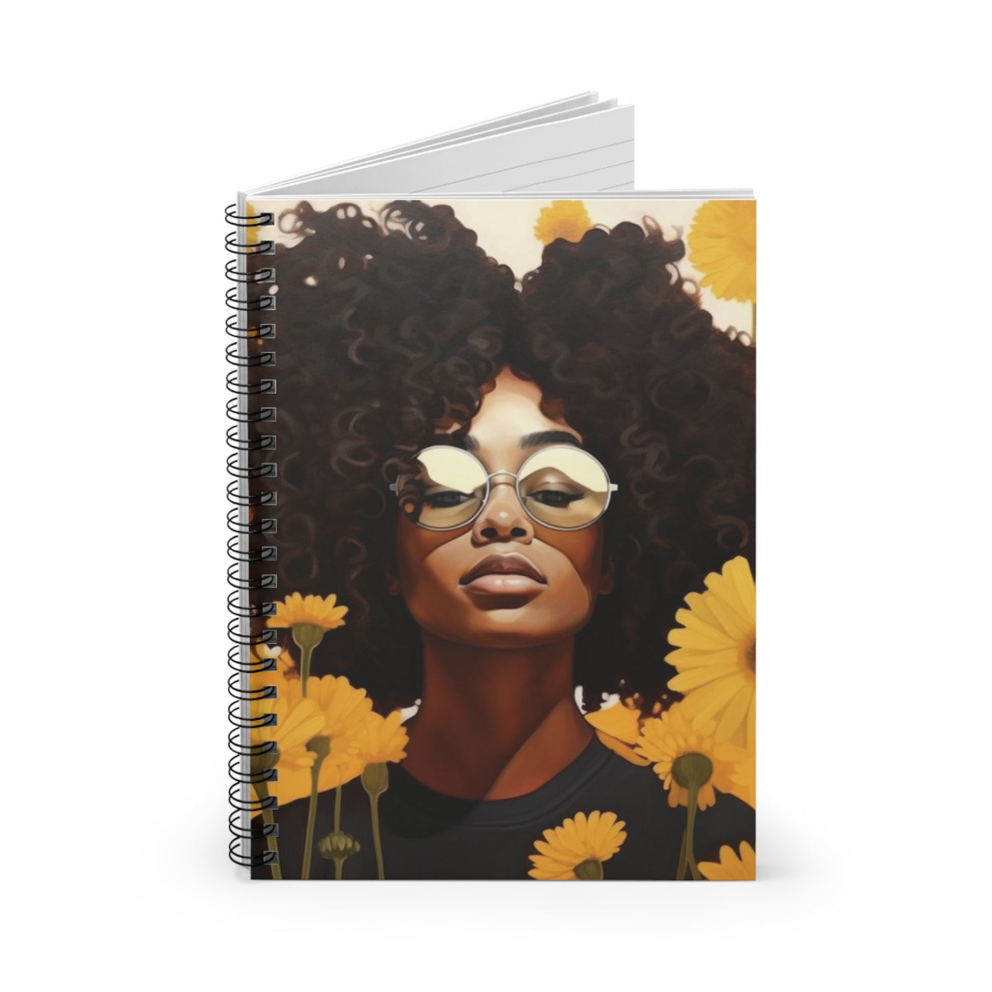 Beauty Unbound with Daisies Spiral Notebook