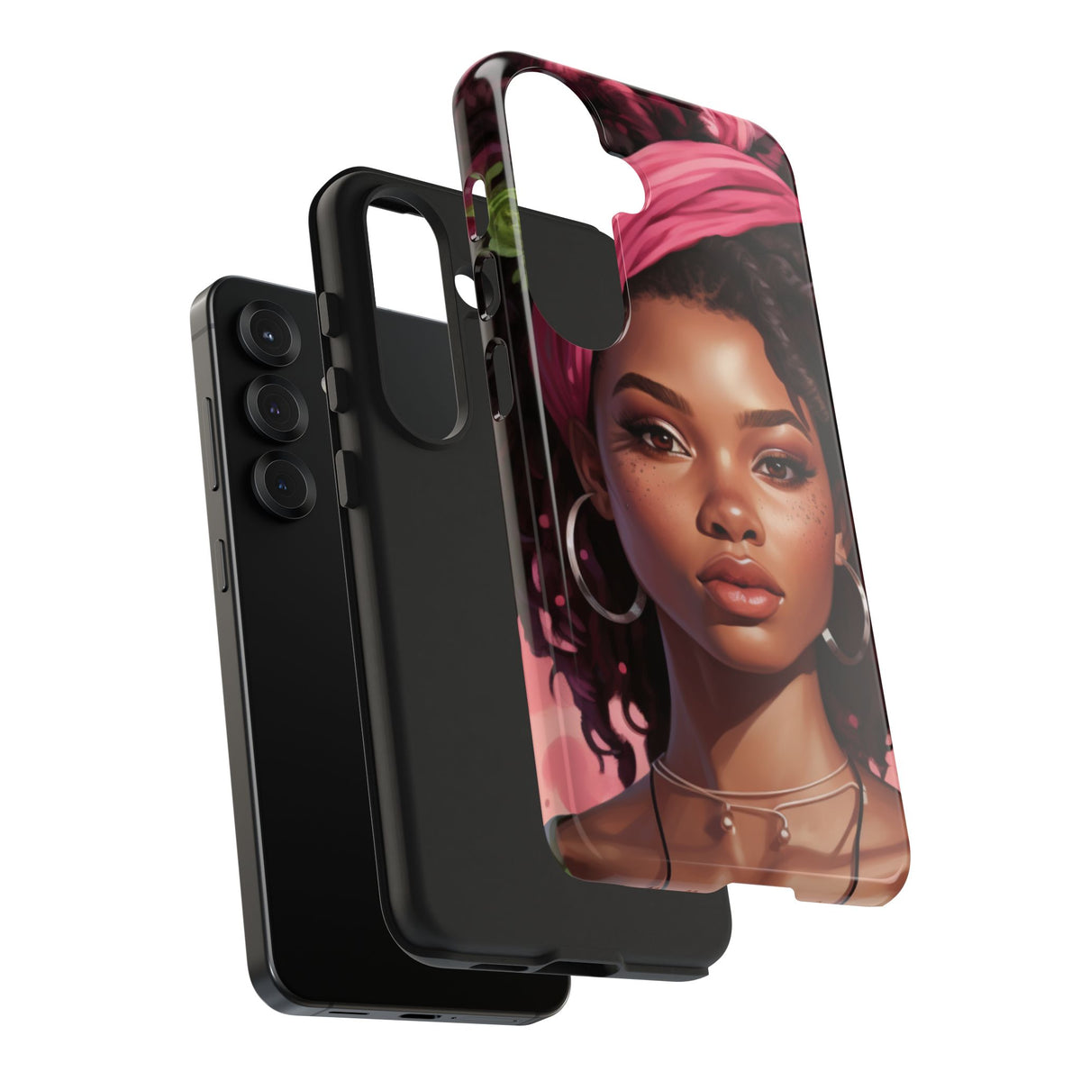 Beautiful Black Rasta Woman Tough Phone Case