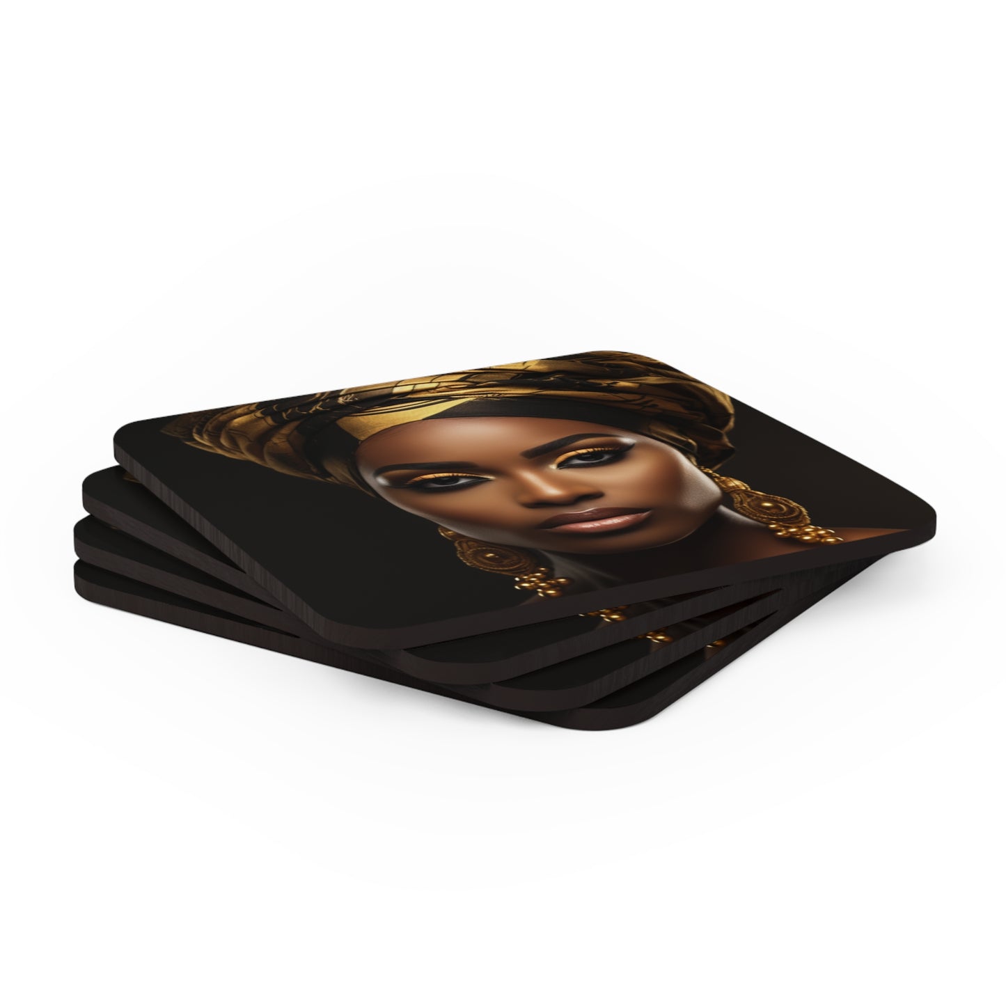 Ebony Expressions Corkwood Coaster Set of 4