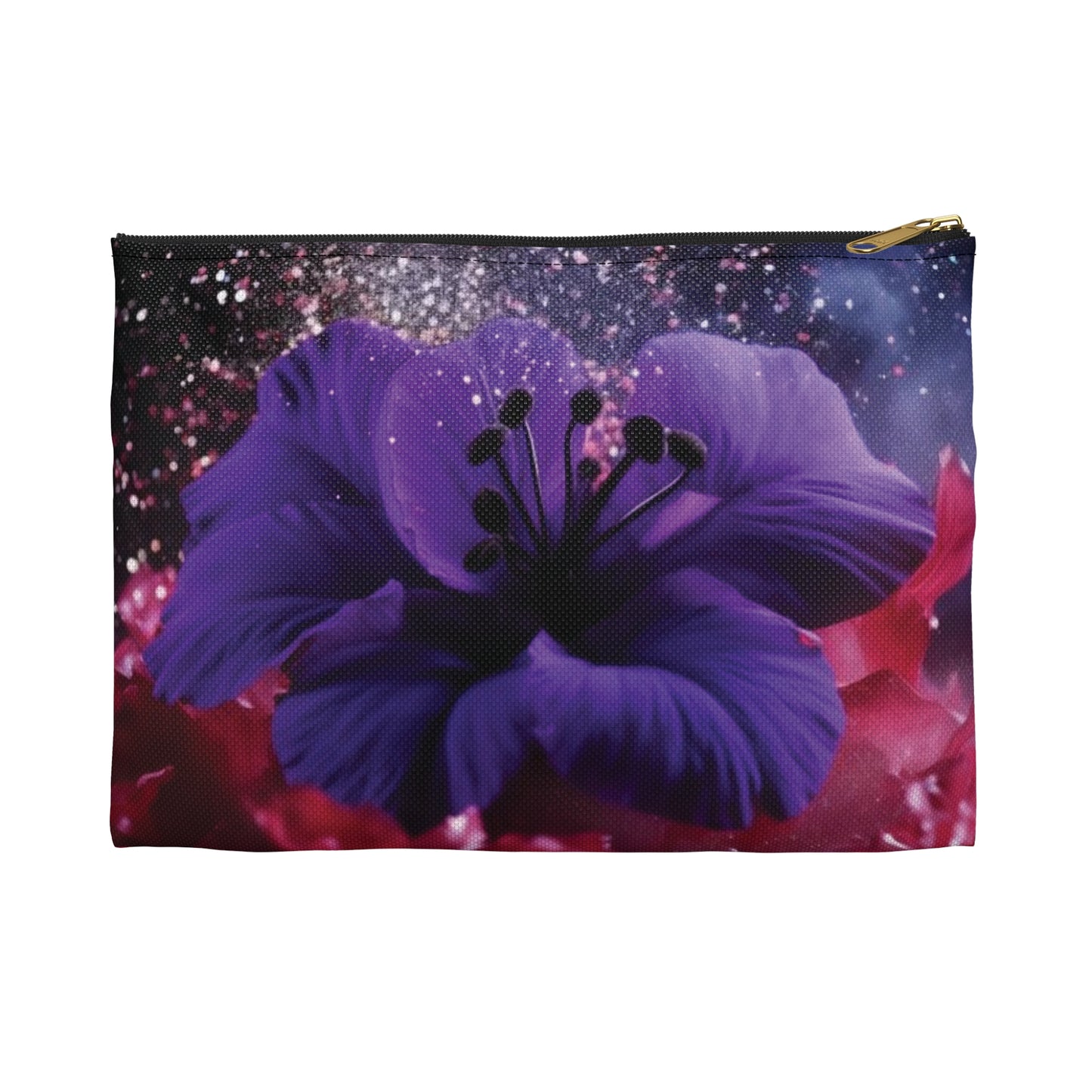 Violets Accessory Pouch - Cosmetic Bag/Pencil Case