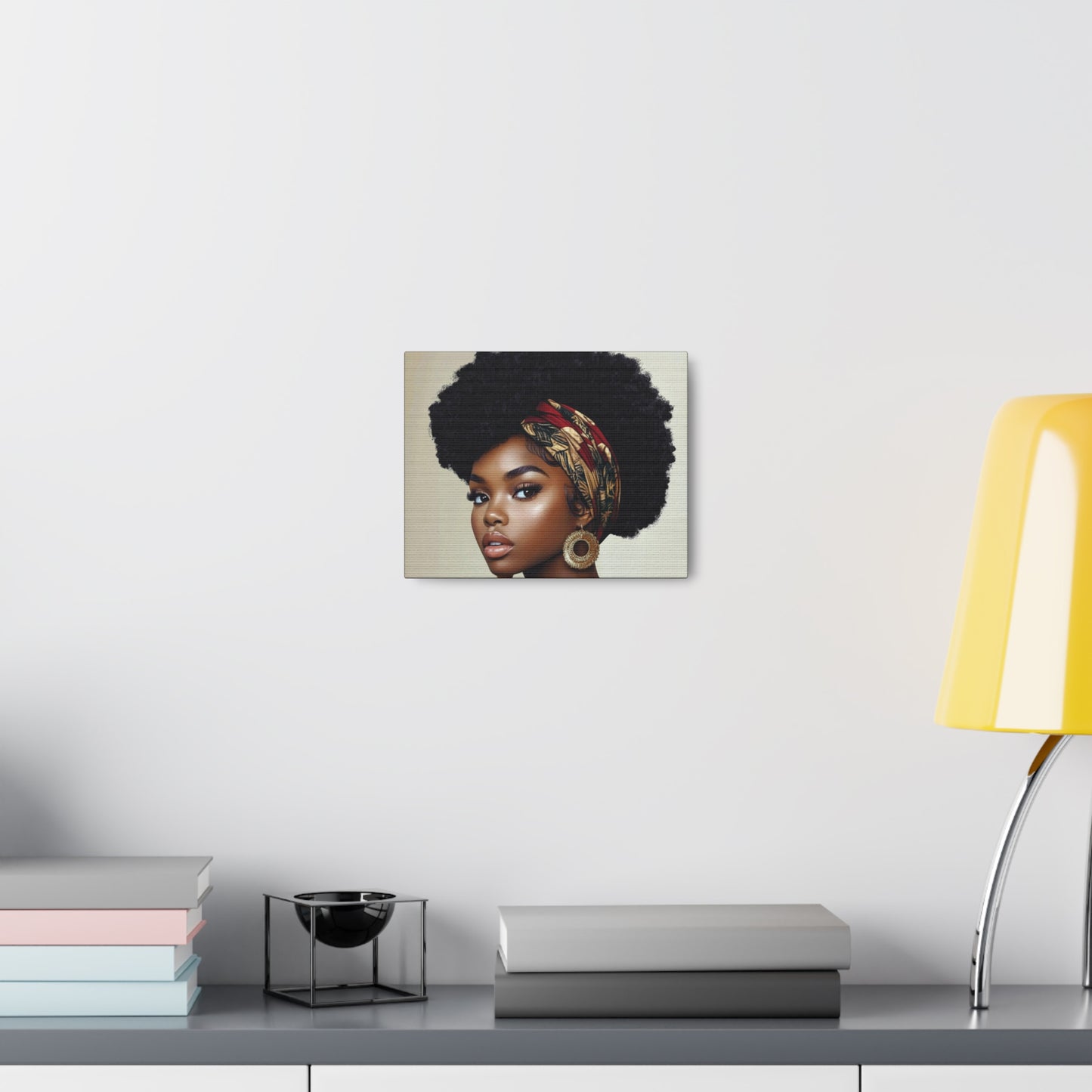 Colorful Scarf Diva Canvas Wrap