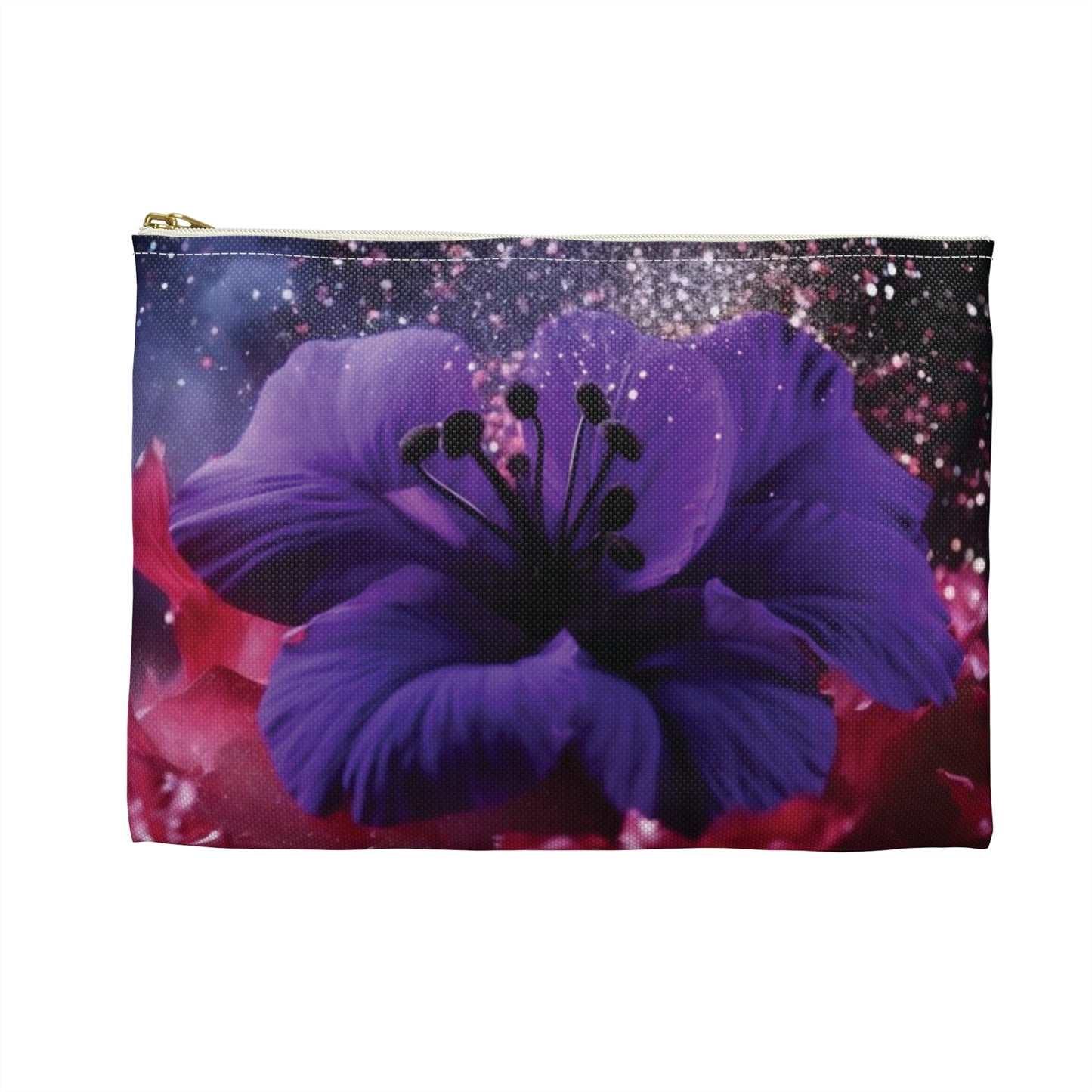 Violets Accessory Pouch - Cosmetic Bag/Pencil Case