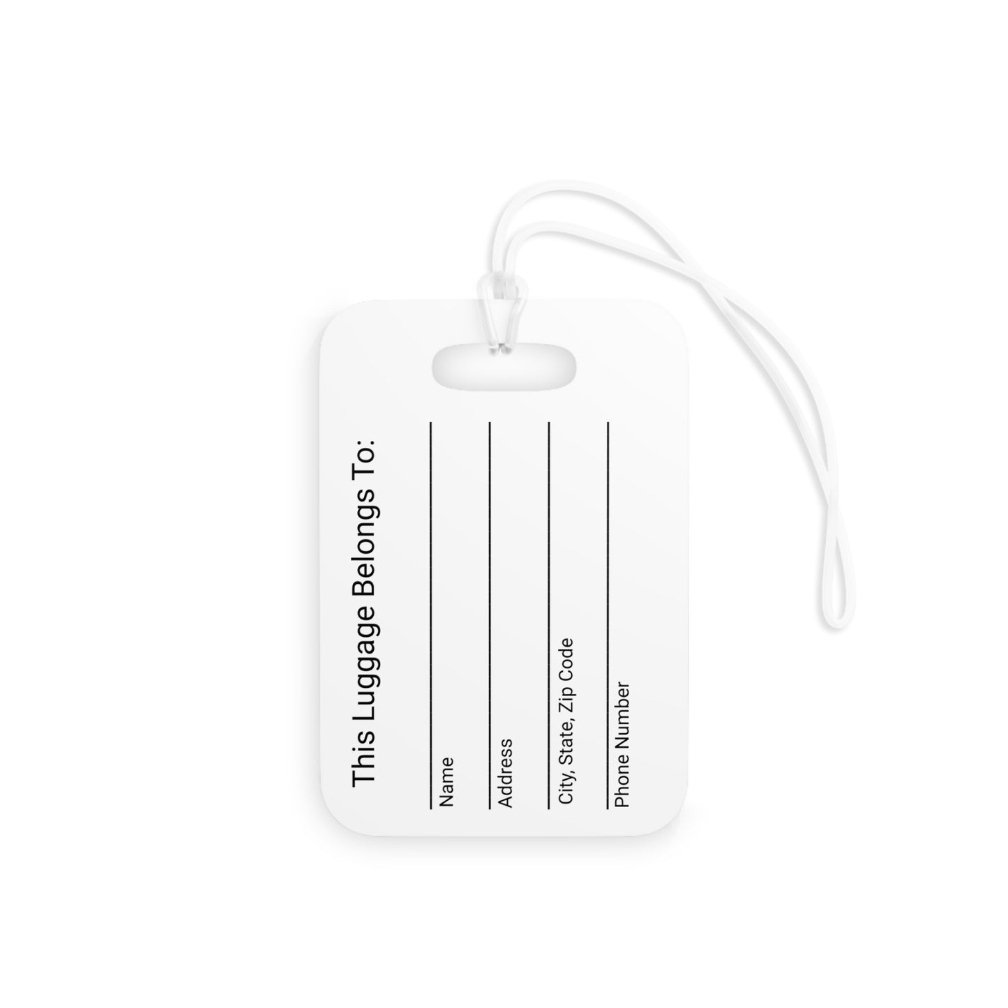 Serenity in Sapphire Luggage Tag