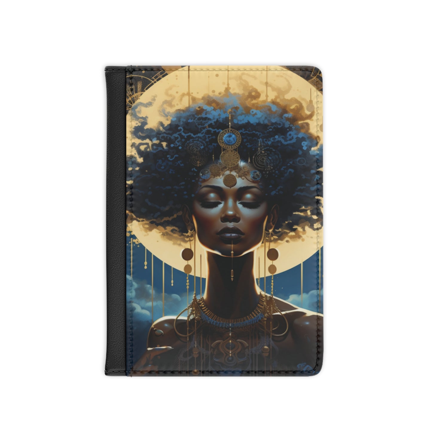 Beautiful Futuristic Black Woman Collection - Passport Cover - #1 | Black Art | Passport Cover | African American Art