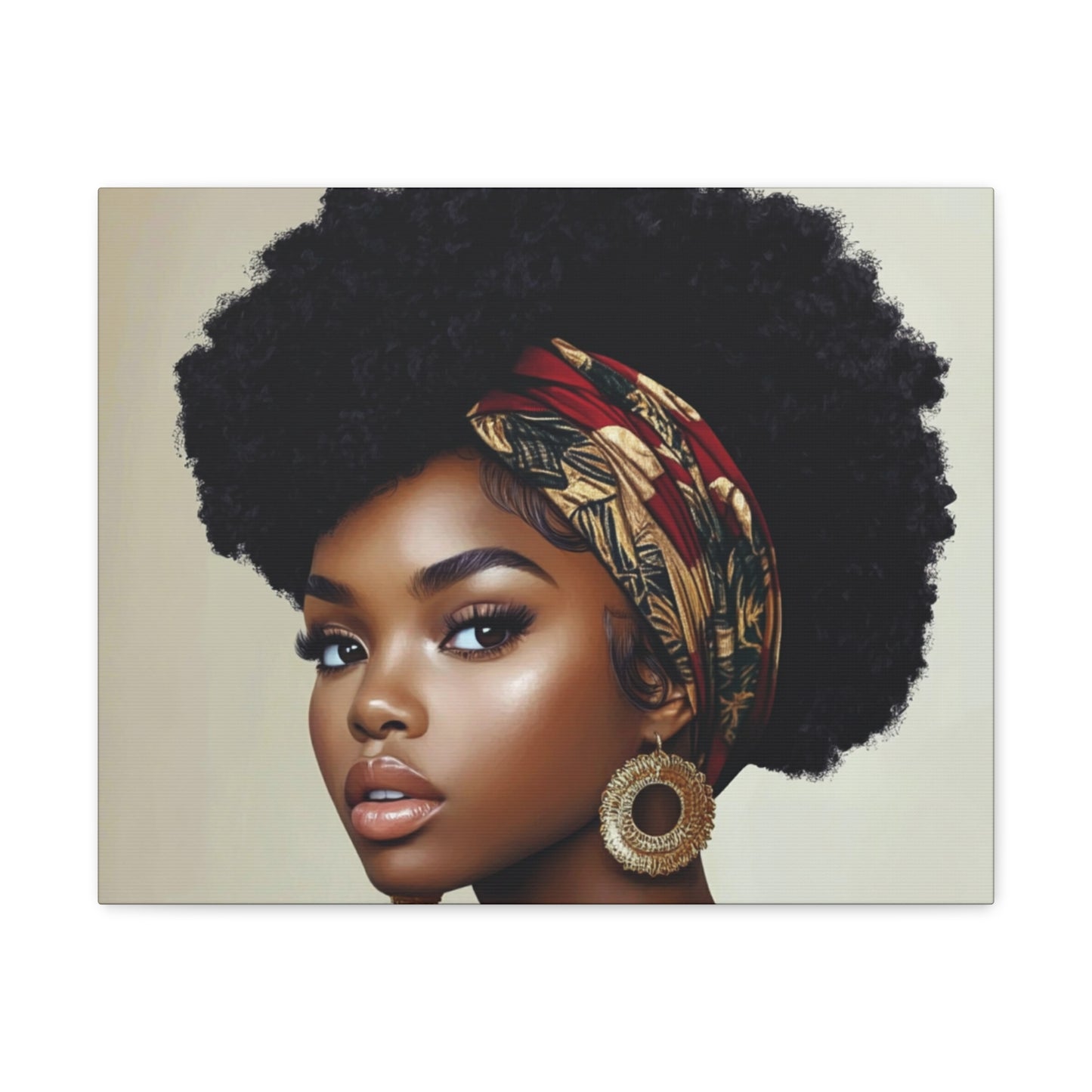 Colorful Scarf Diva Canvas Wrap