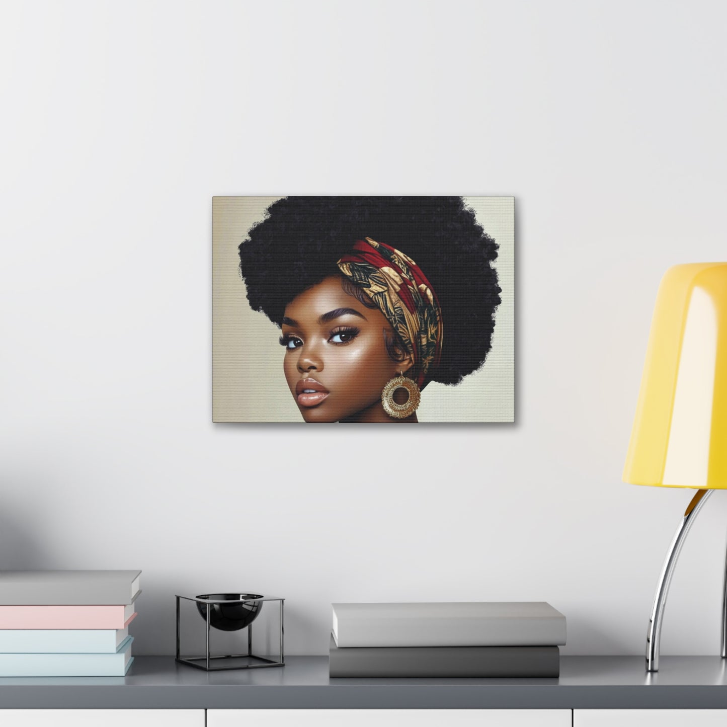 Colorful Scarf Diva Canvas Wrap