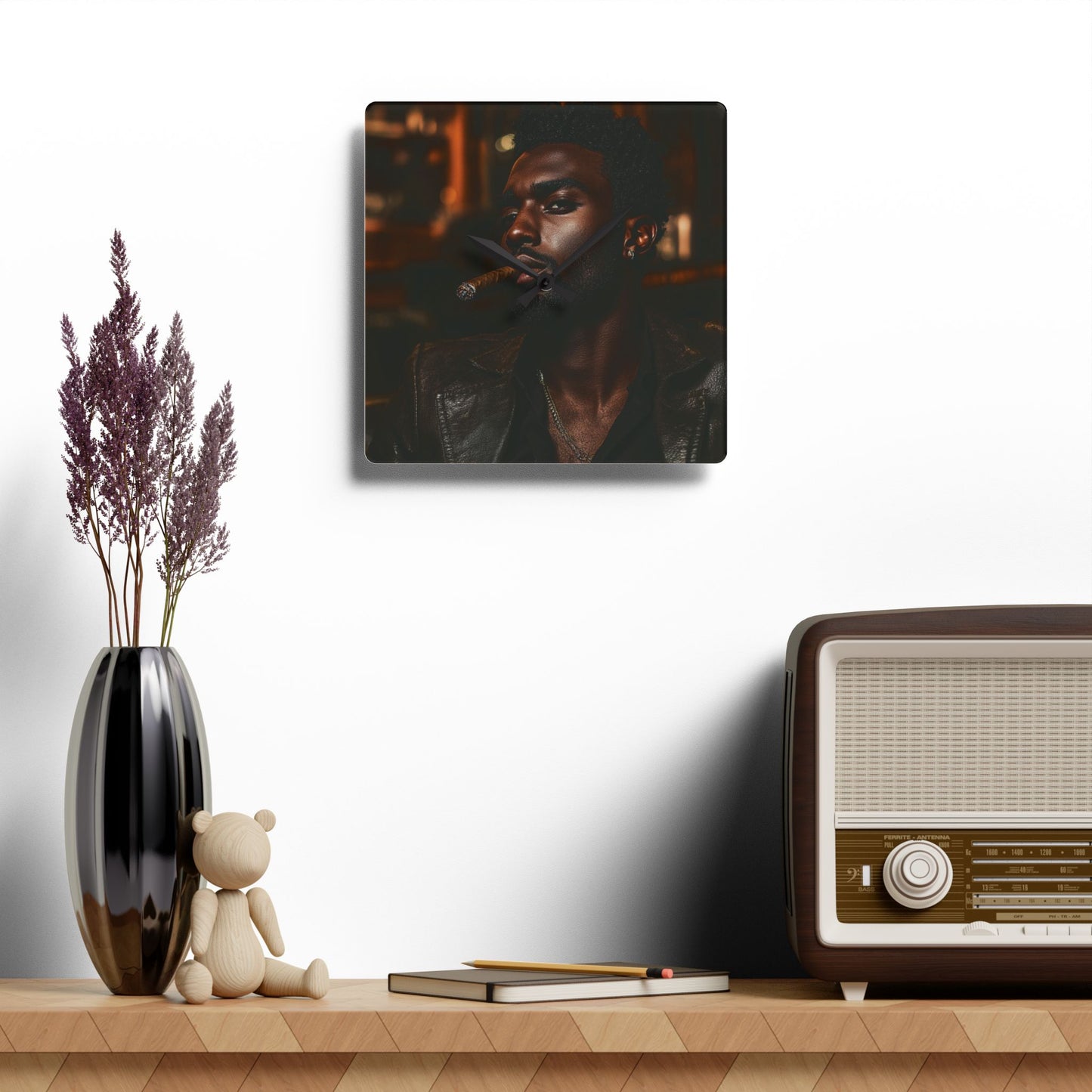 PSSITA Gentleman Acrylic Wall Clock