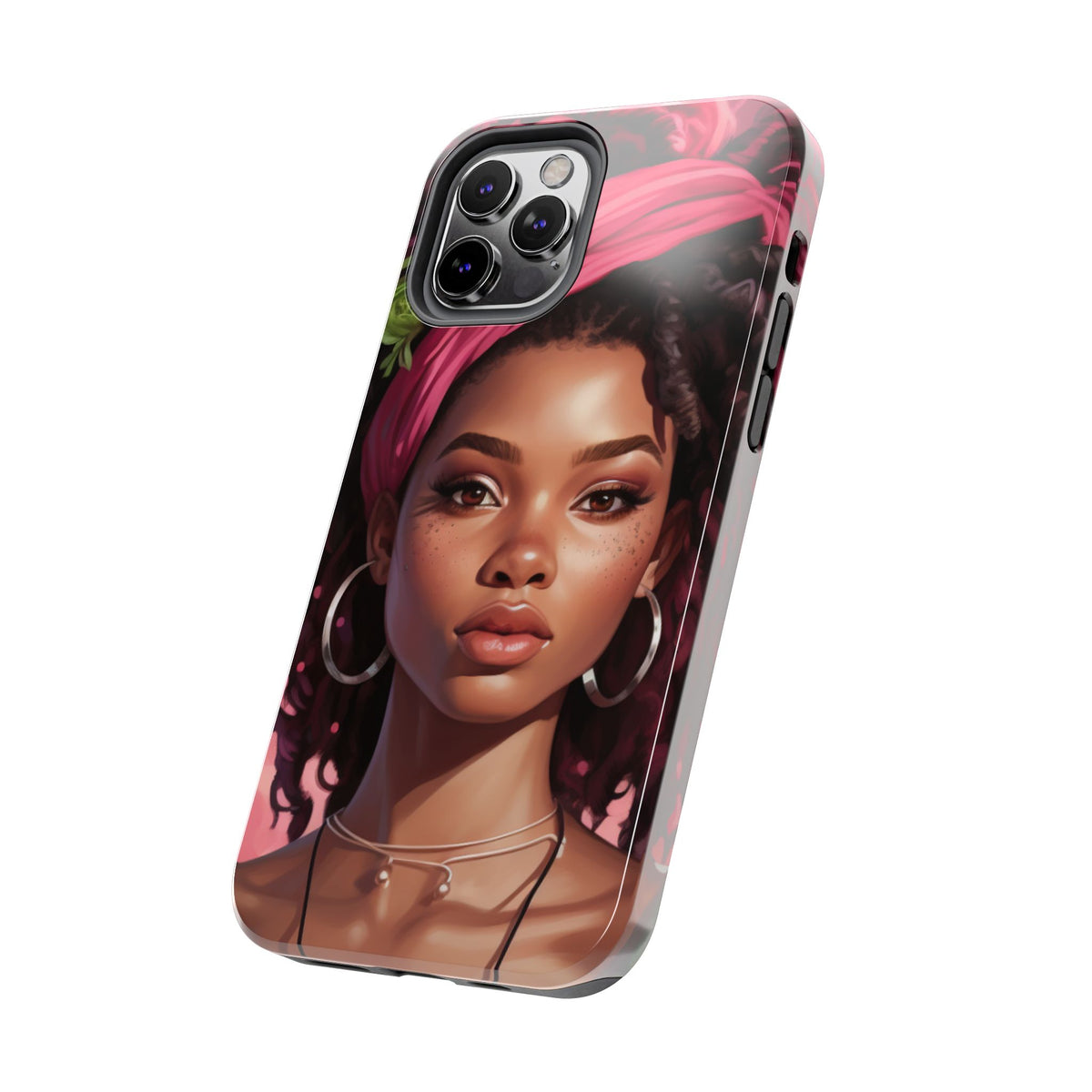 Beautiful Black Rasta Woman Tough Phone Case