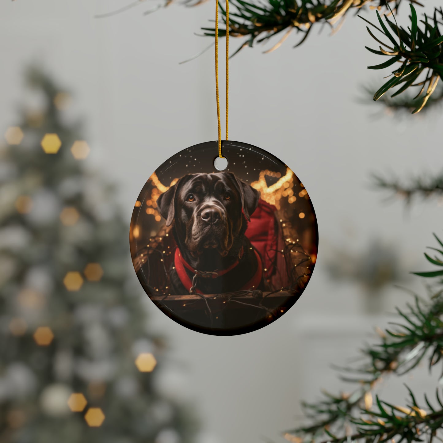 Black Dog Ceramic Ornaments (1pc, 3pcs, 5pcs) | Christmas Ornaments |  Christmas | Pet Ornaments