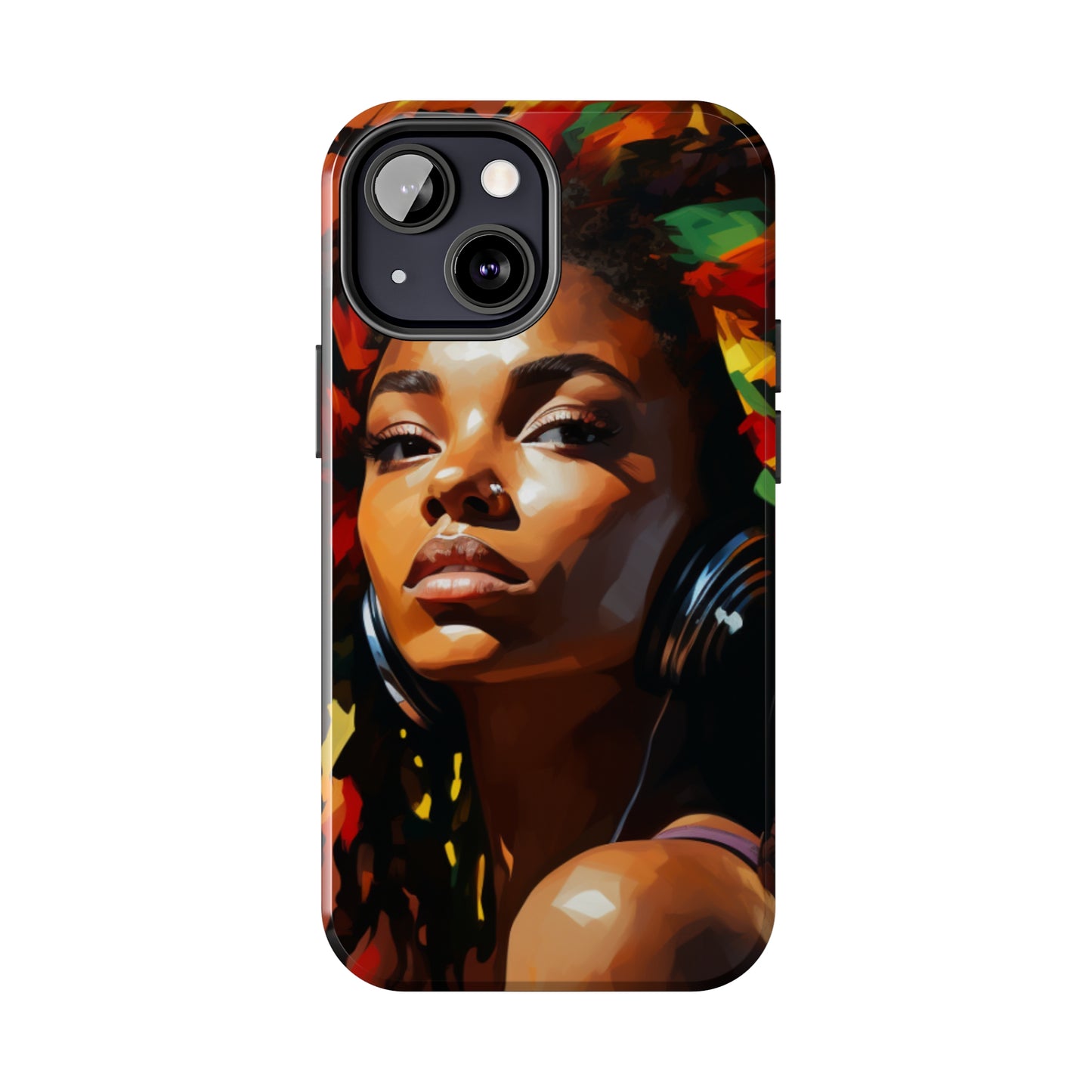Beautiful Black Rasta Woman Tough Case For iPhone - #2