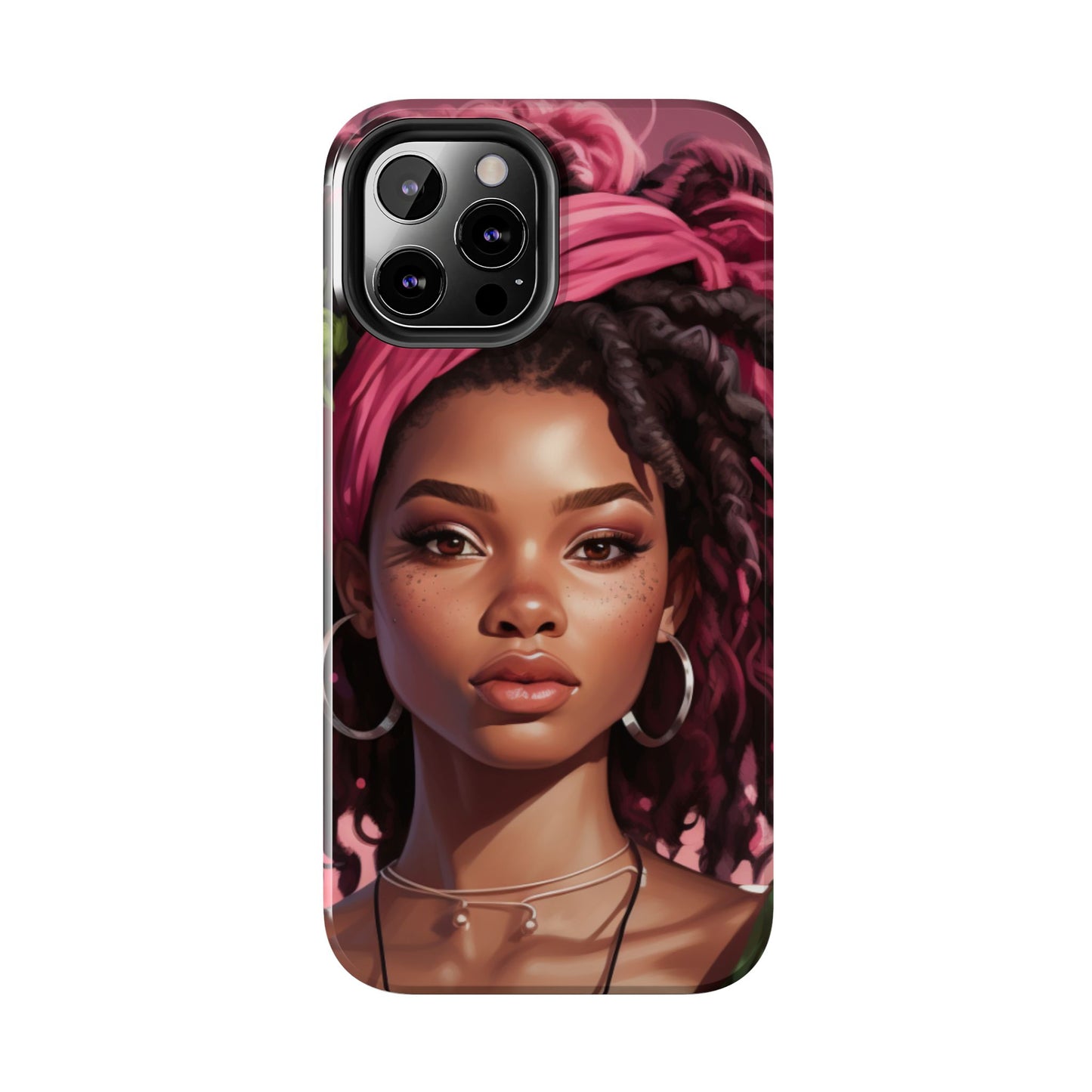 Beautiful Black Rasta Woman Tough Phone Case