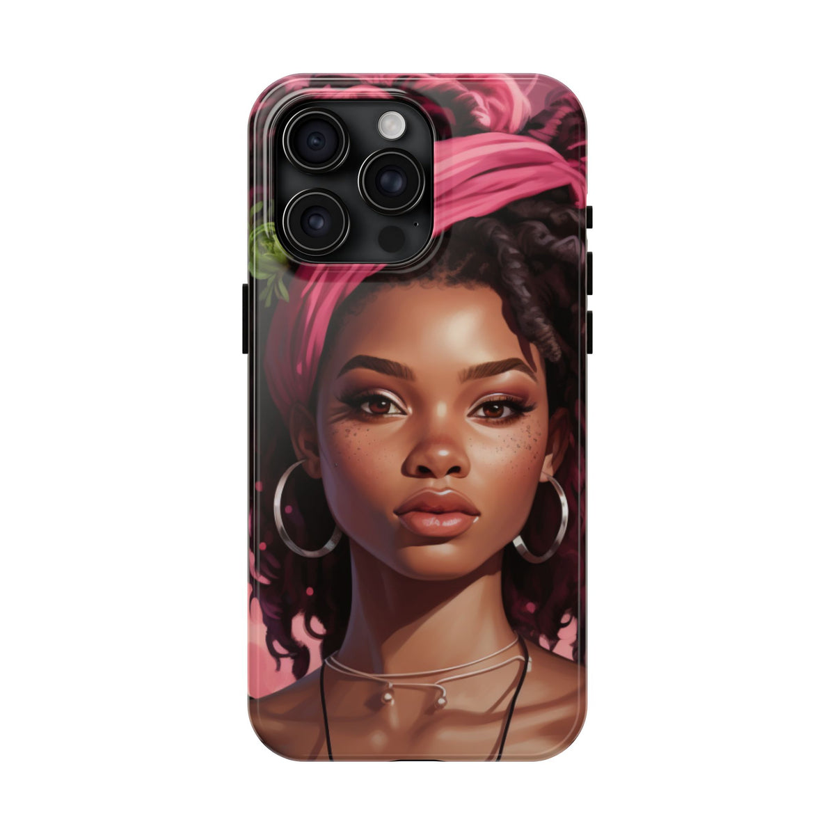 Beautiful Black Rasta Woman Tough Phone Case