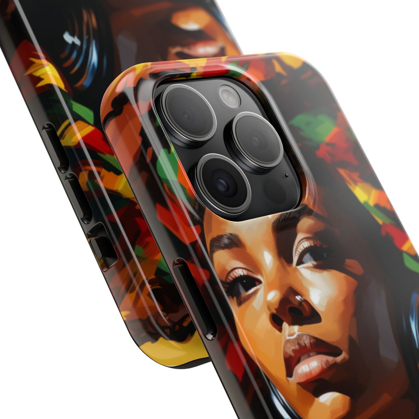 Beautiful Black Rasta Diva Tough Phone Case