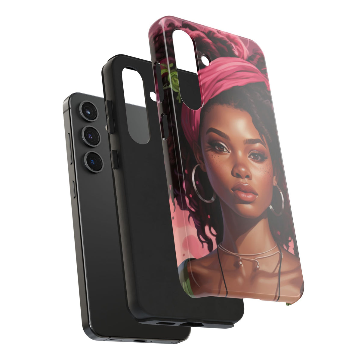Beautiful Black Rasta Woman Tough Phone Case