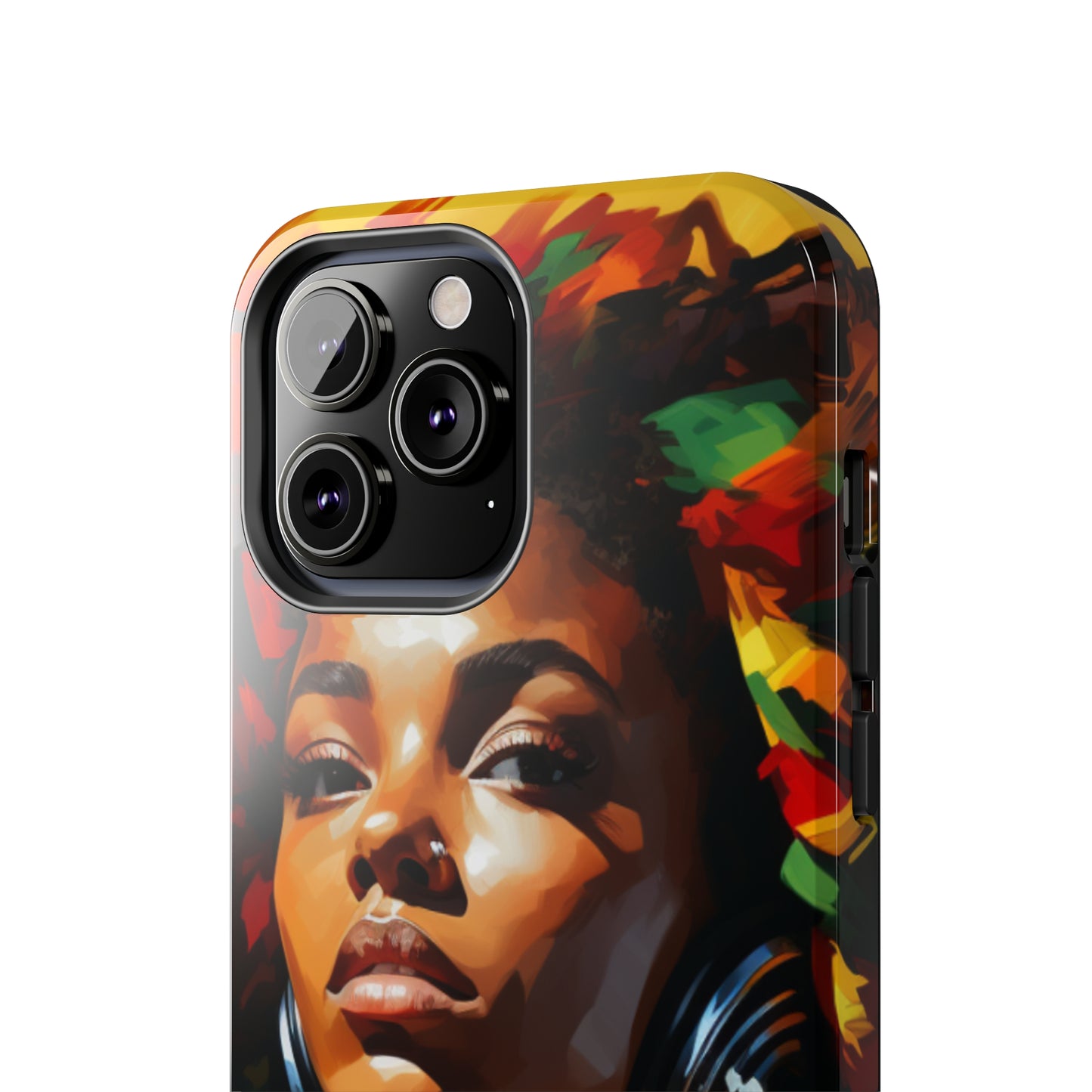 Beautiful Black Rasta Woman Tough Case For iPhone - #2