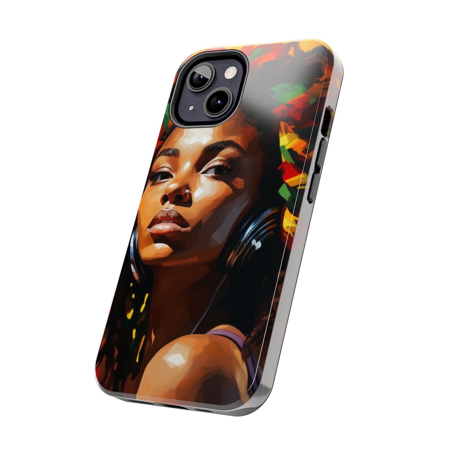 Beautiful Black Rasta Diva Tough Phone Case