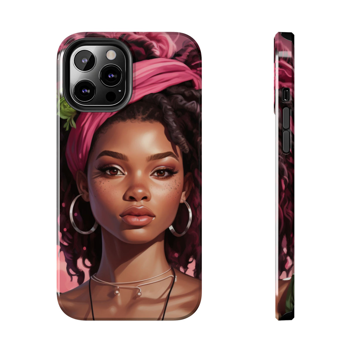 Beautiful Black Rasta Woman Tough Phone Case