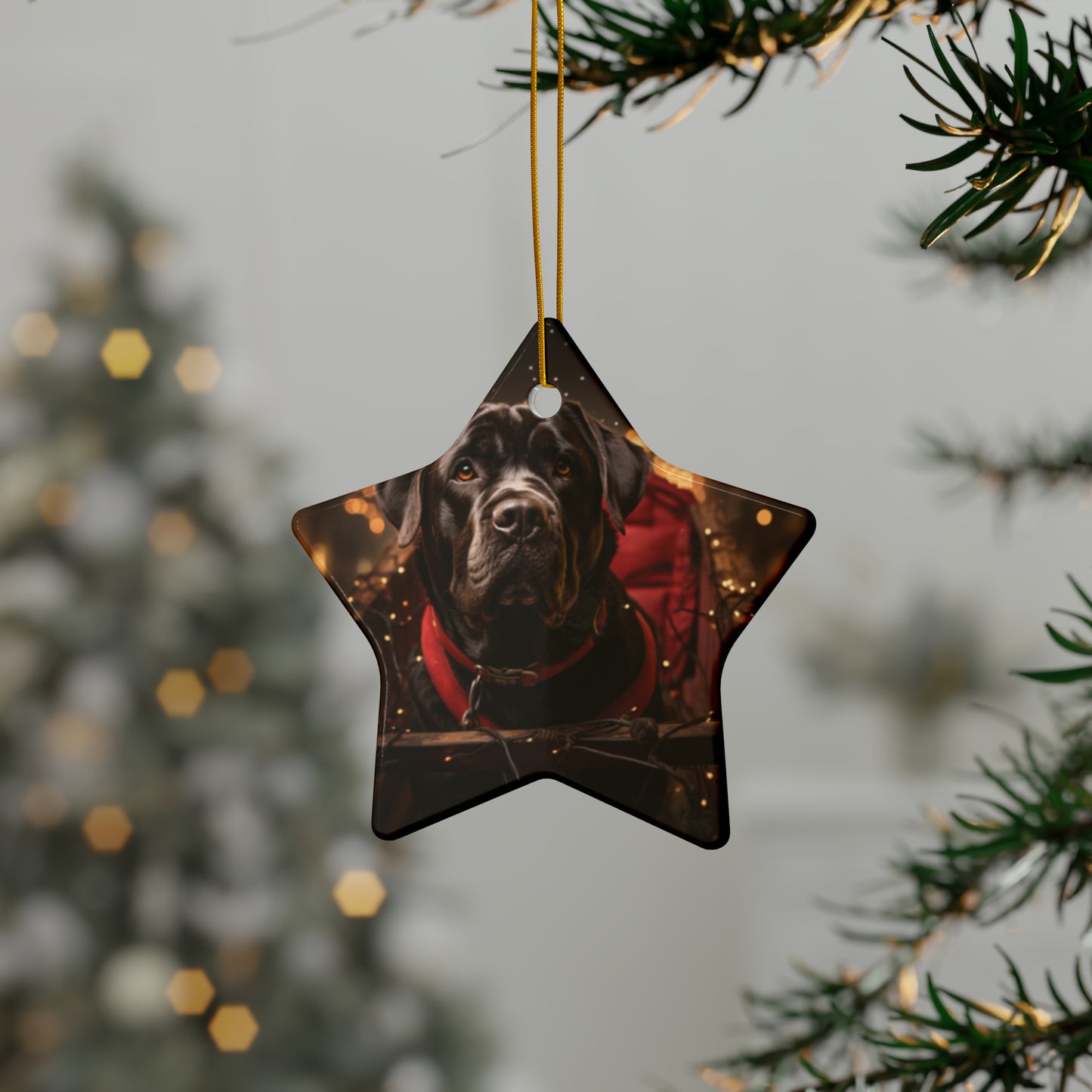 Black Dog Ceramic Ornaments (1pc, 3pcs, 5pcs) | Christmas Ornaments |  Christmas | Pet Ornaments