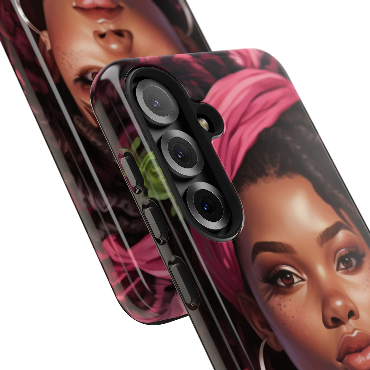 Beautiful Black Rasta Woman Tough Phone Case