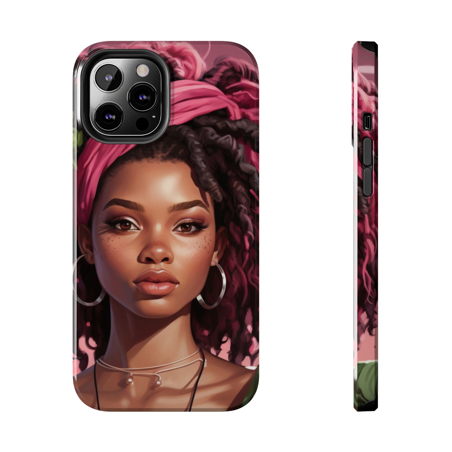 Beautiful Black Rasta Woman Tough Phone Case