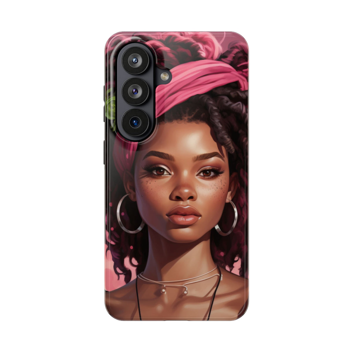 Beautiful Black Rasta Woman Tough Phone Case