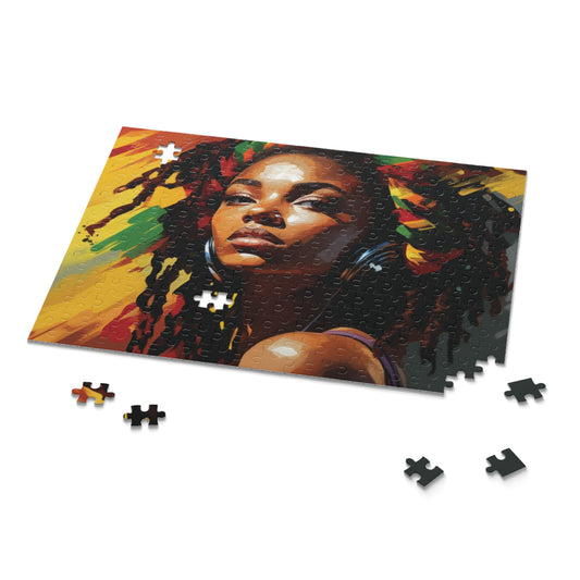 Beautiful Black Rasta Woman Puzzle (120, 252, 500-Piece) - #1
