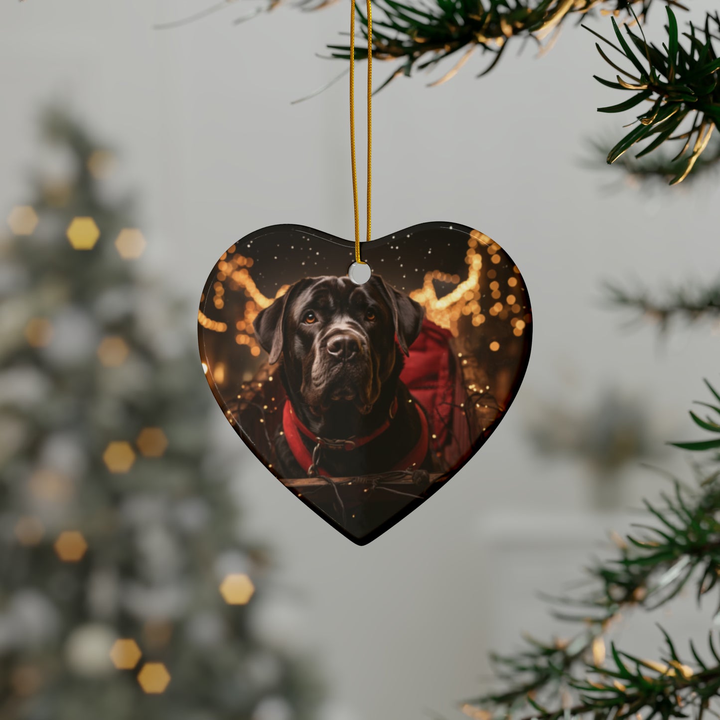 Black Dog Ceramic Ornaments (1pc, 3pcs, 5pcs) | Christmas Ornaments |  Christmas | Pet Ornaments