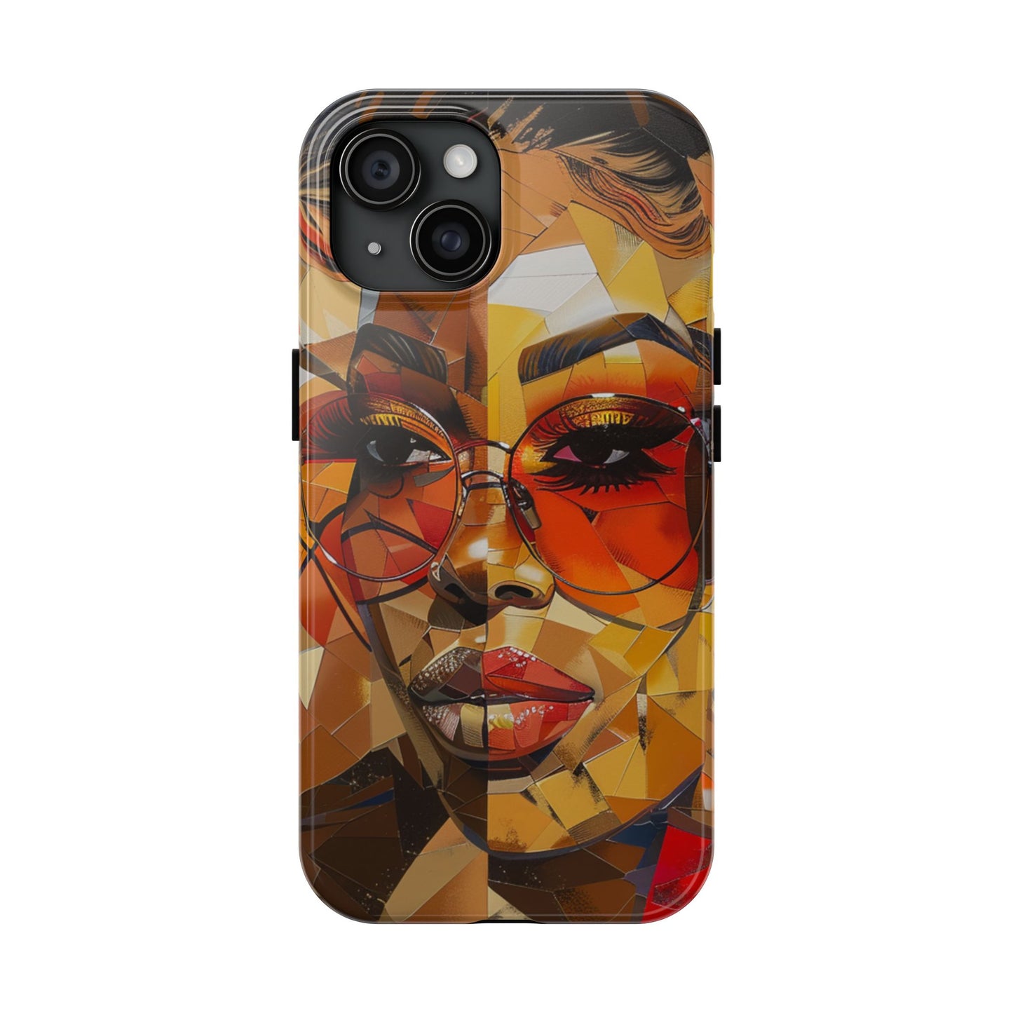 Red Mosiac Woman Tough Phone Case