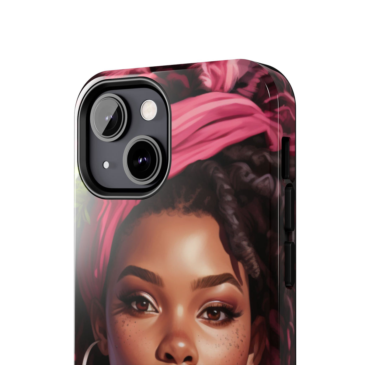 Beautiful Black Rasta Woman Tough Phone Case