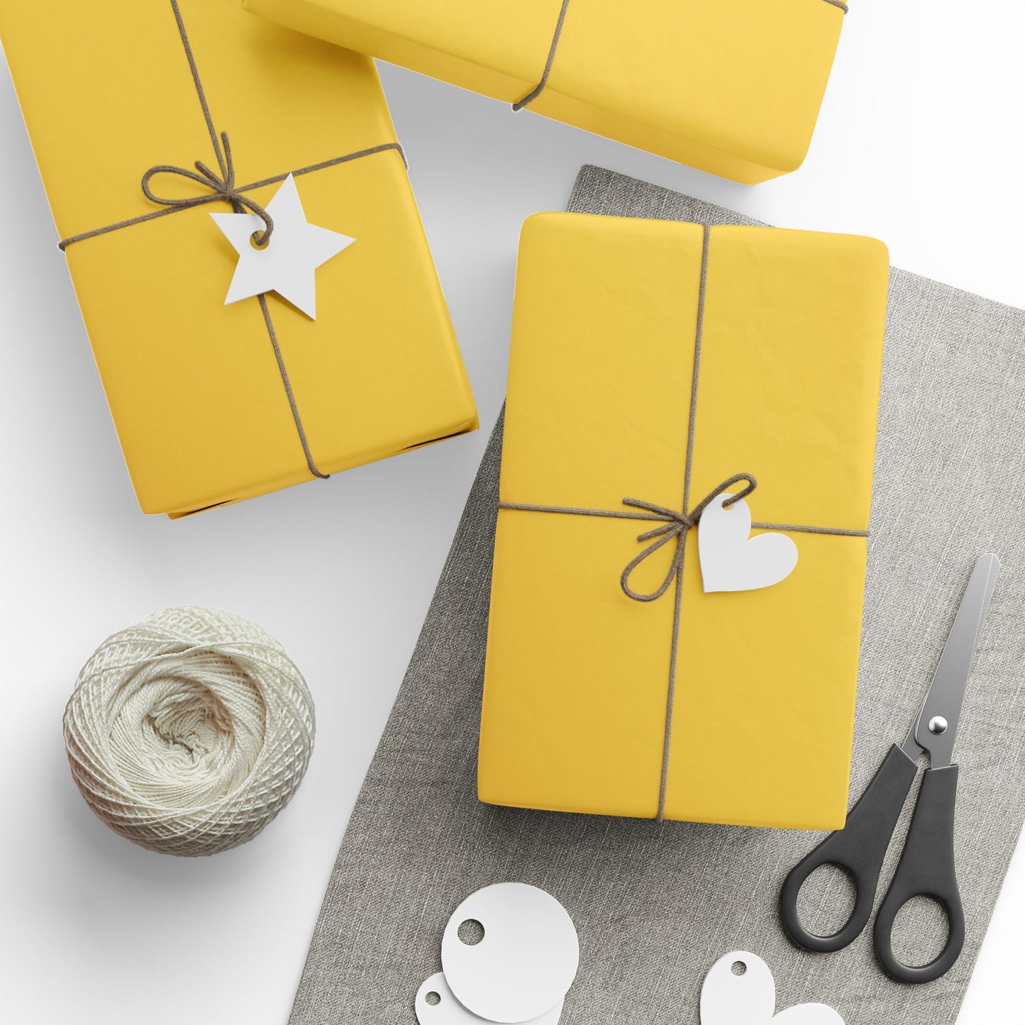Gold Wrapping Paper Roll — Metallic Gift Wrap for Holidays & Weddings