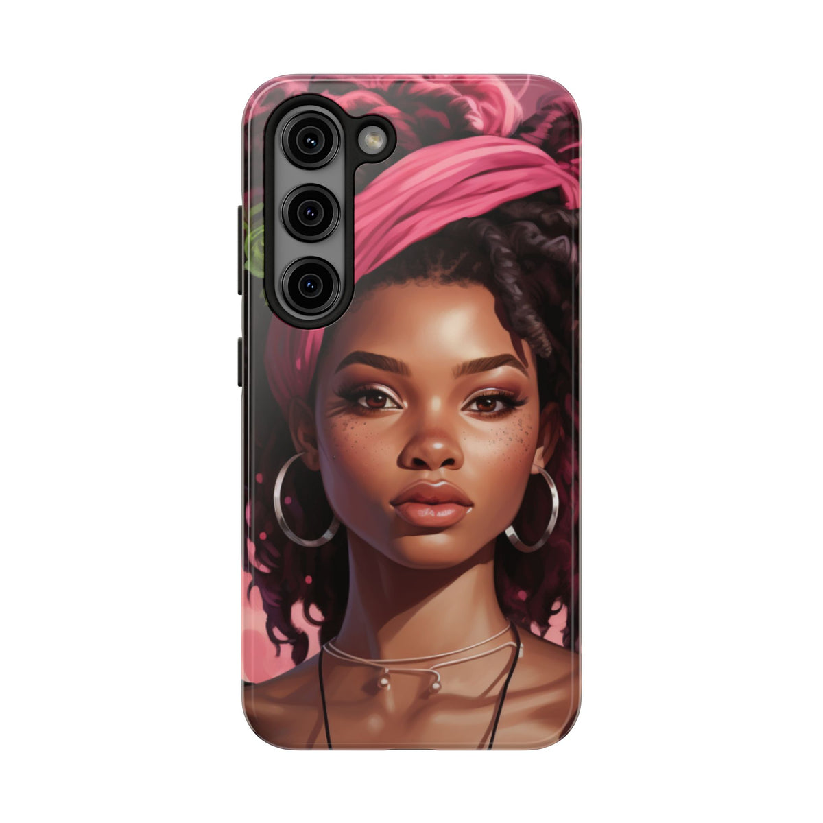 Beautiful Black Rasta Woman Tough Phone Case