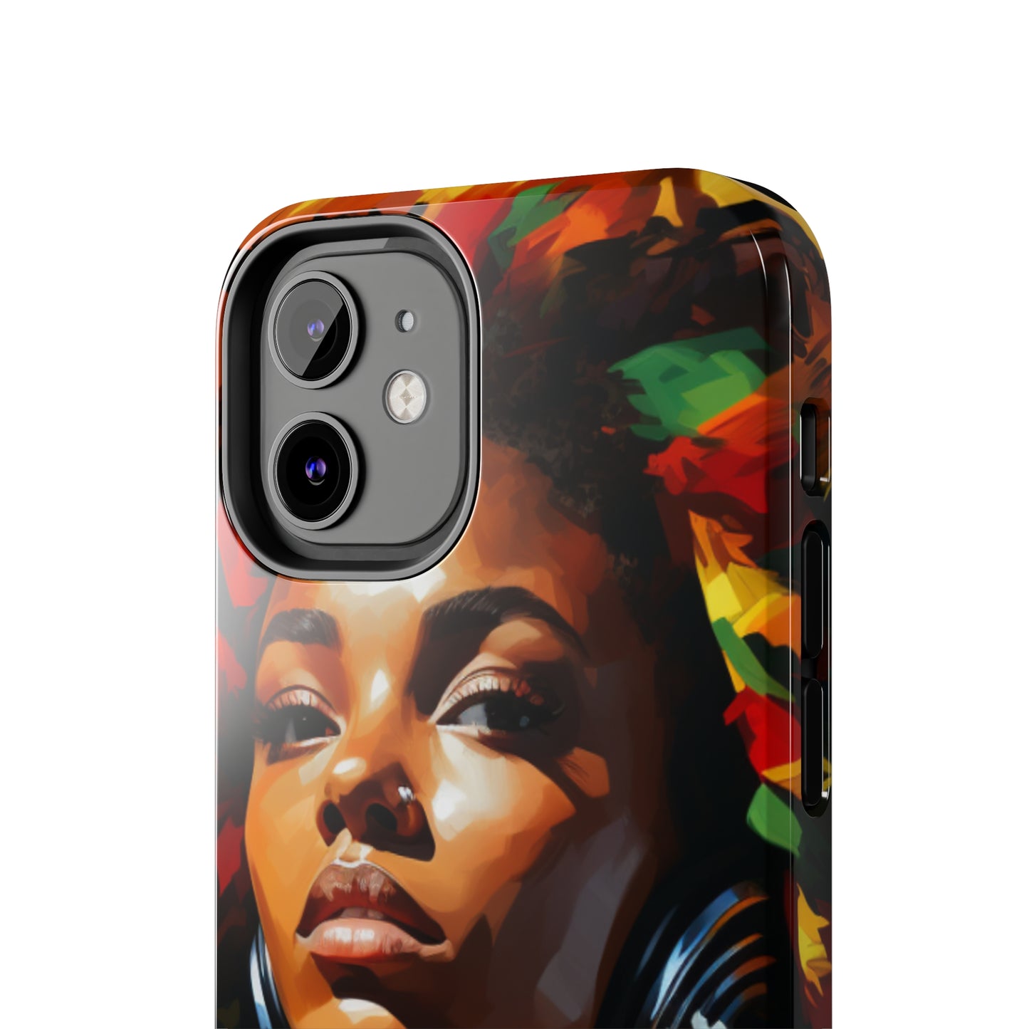 Beautiful Black Rasta Woman Tough Case For iPhone - #2