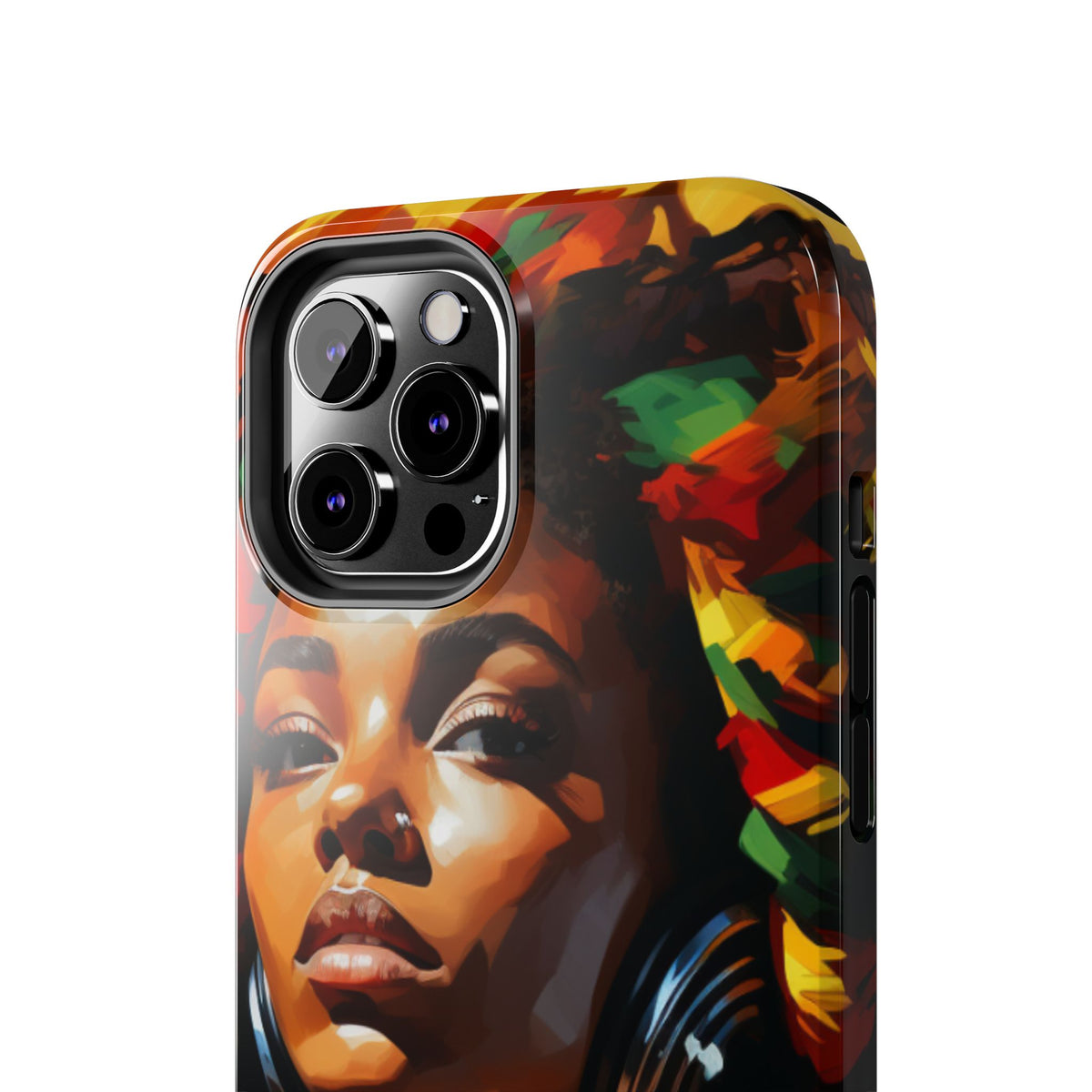 Beautiful Black Rasta Diva Tough Phone Case